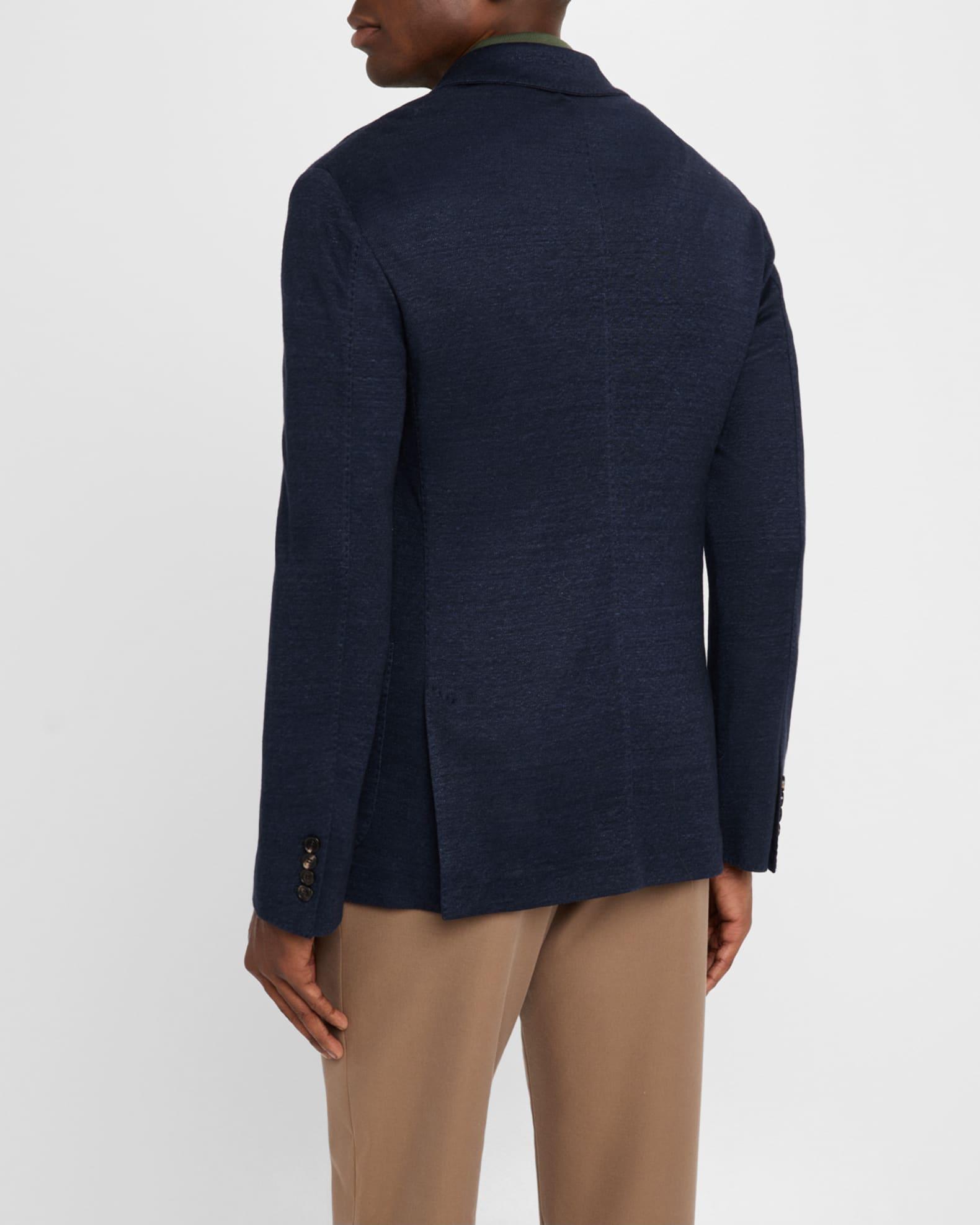 Men's Linen and Wool Pique Single-Breasted Sport Coat Product Image