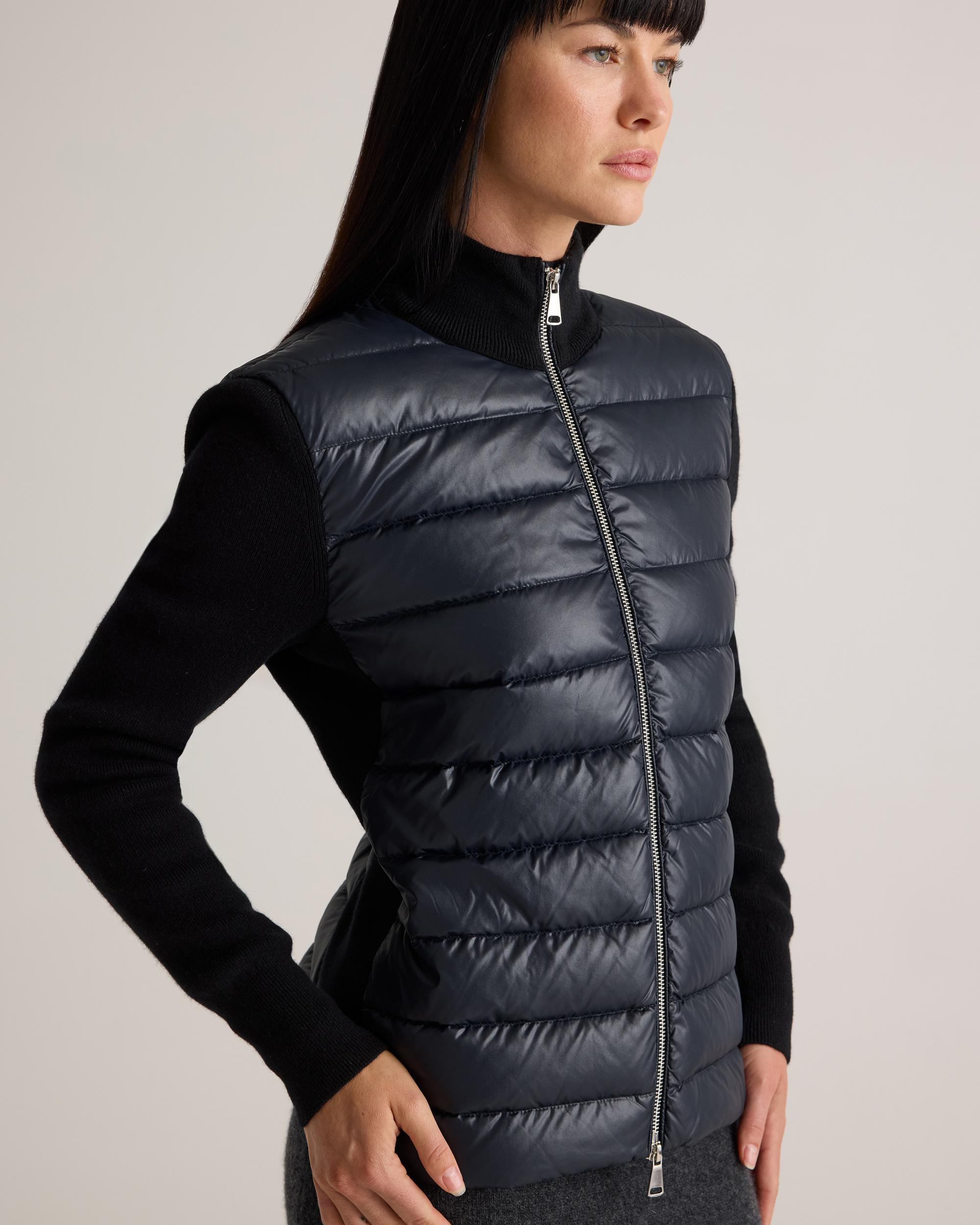 Quince | Women's Mixed Media Down and Cashmere Jacket Size XL Product Image