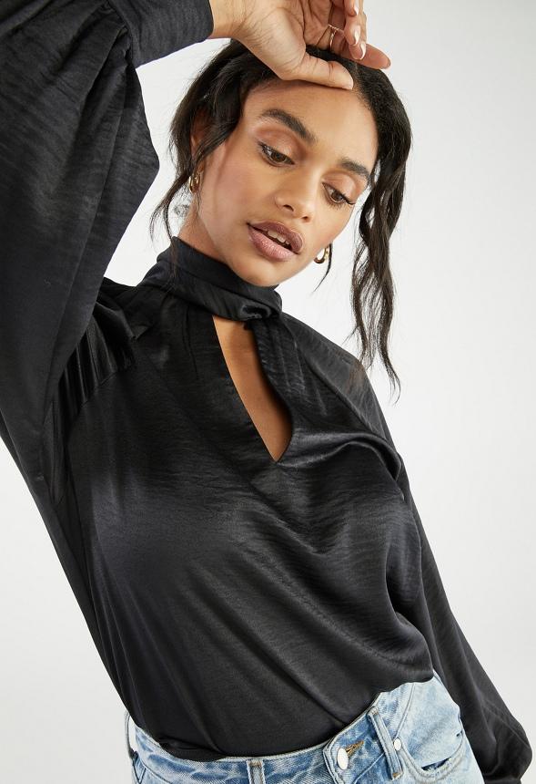 JustFab Margaux Platform Loafer Pump Womens Black/ White Size 8.5 Product Image