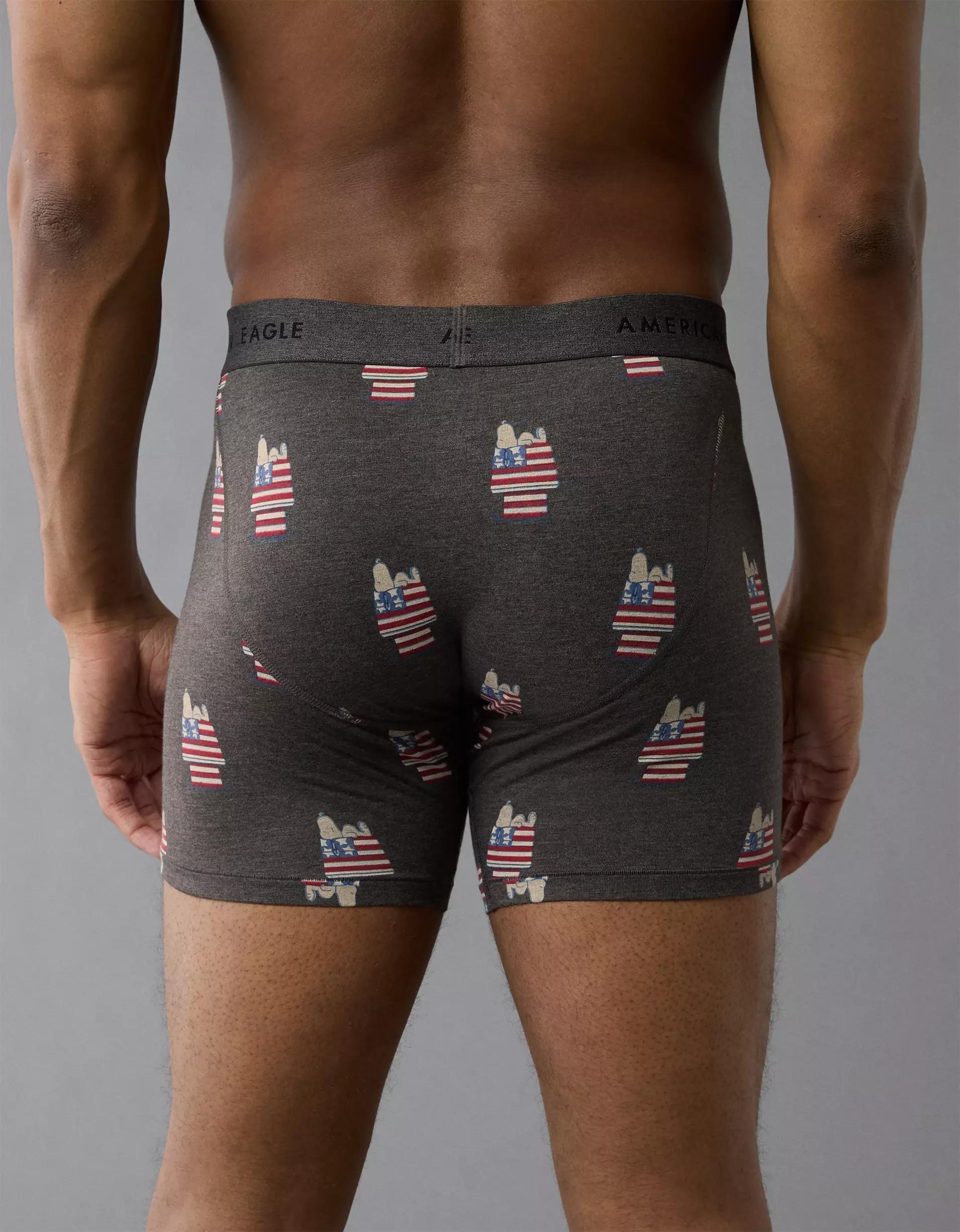 AEO Men's Snoopy USA 6" Classic Boxer Brief Product Image