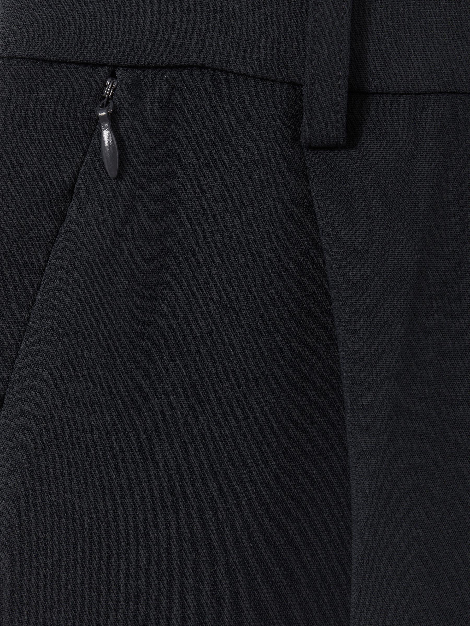 Good American High Rise Pleat Front Trousers in Navy Product Image