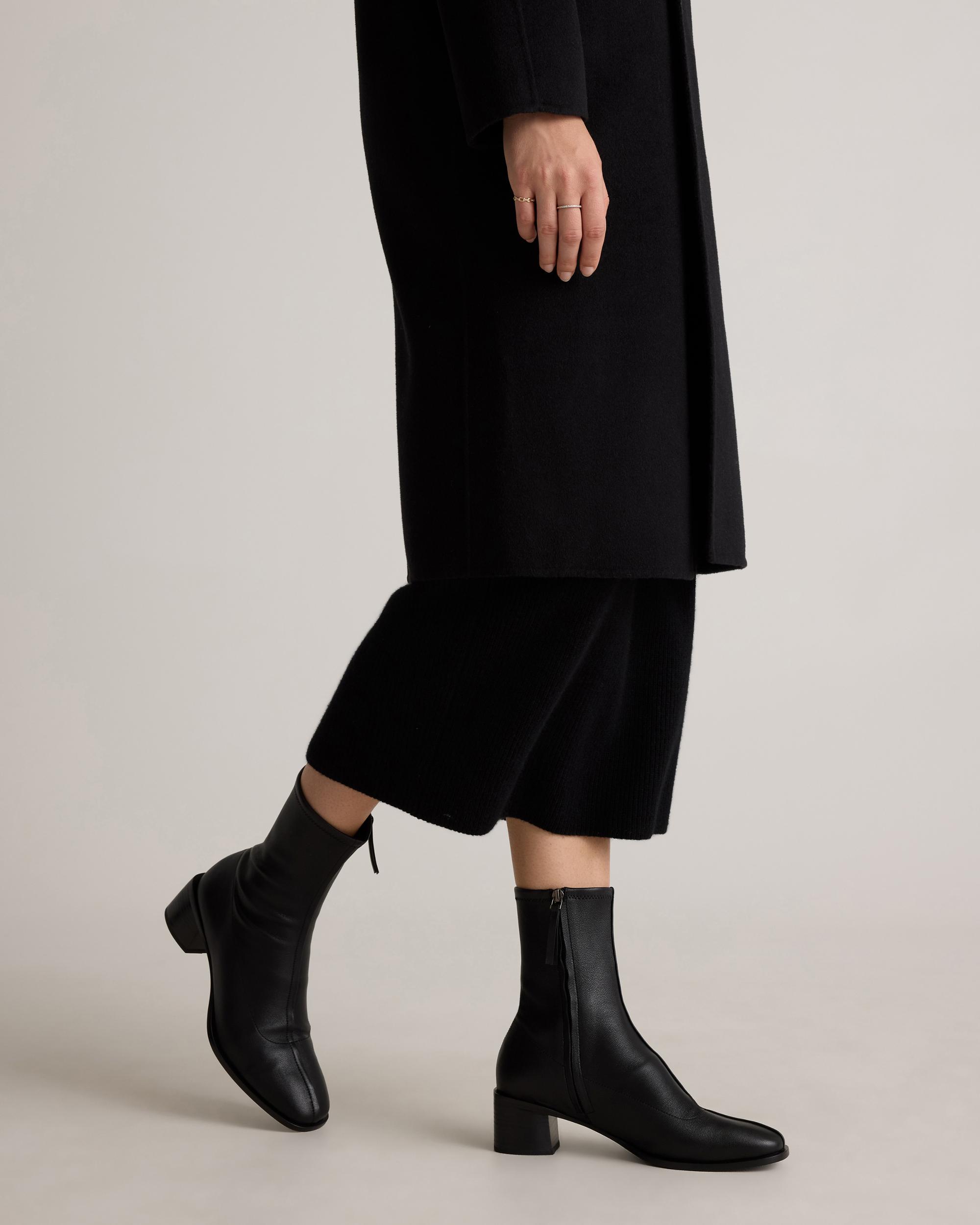 Quince | Women's Italian Leather Stretch Sock Bootie Product Image