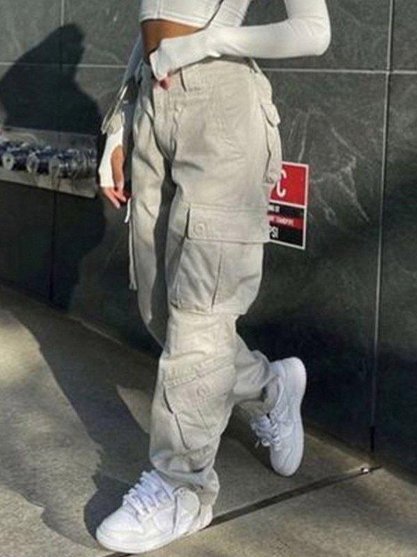 Straight Leg Vintage Y2K Cargo Jeans Product Image