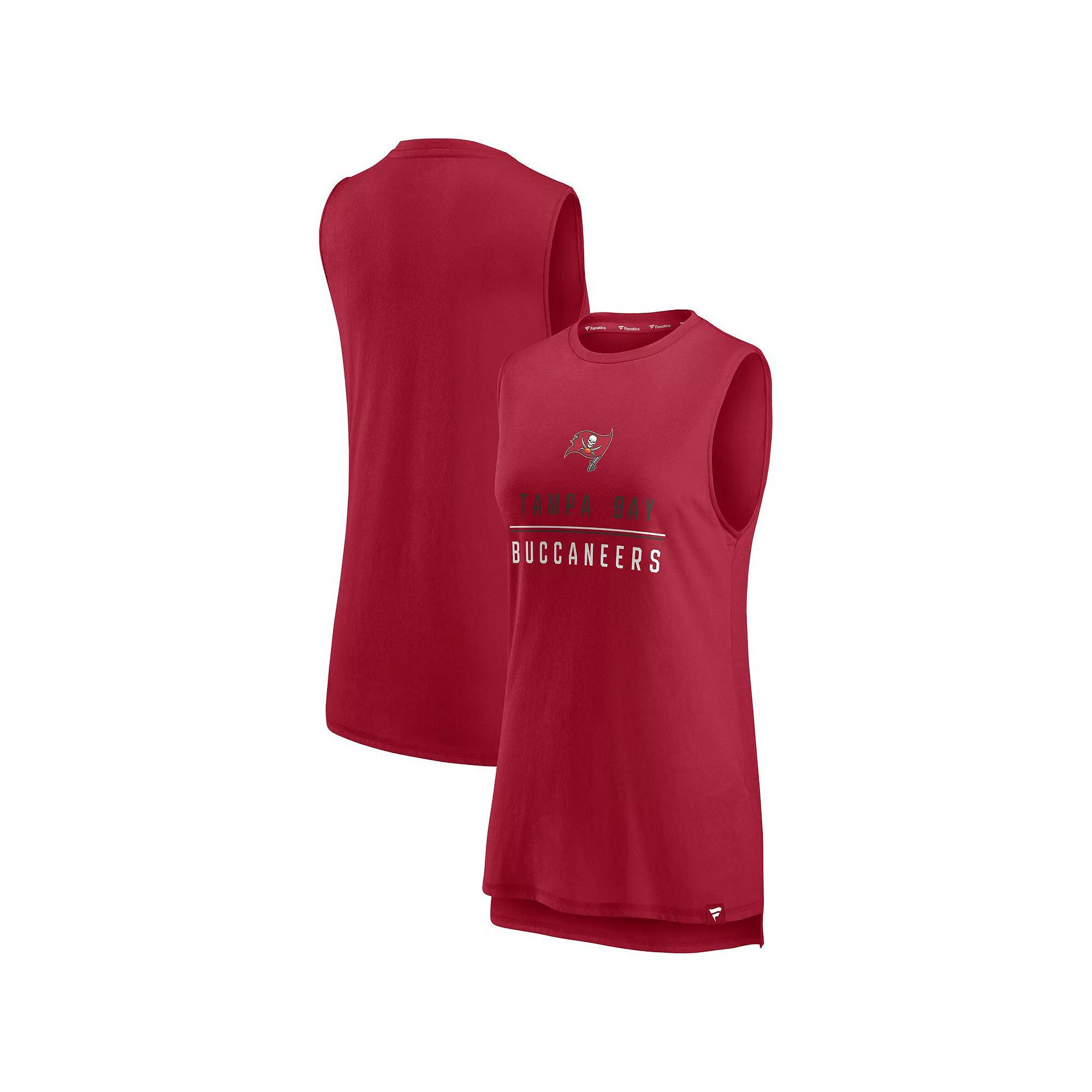 Women's Fanatics Red Tampa Bay Buccaneers True Contender Tank Top,  Product Image