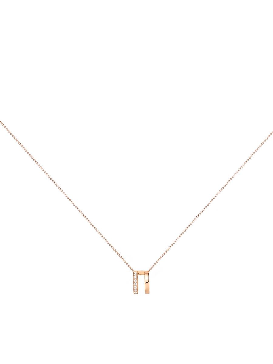 Womens Serti Sur Vide 18K Rose Gold & 0.3 TCW Diamond Pendant Necklace Product Image