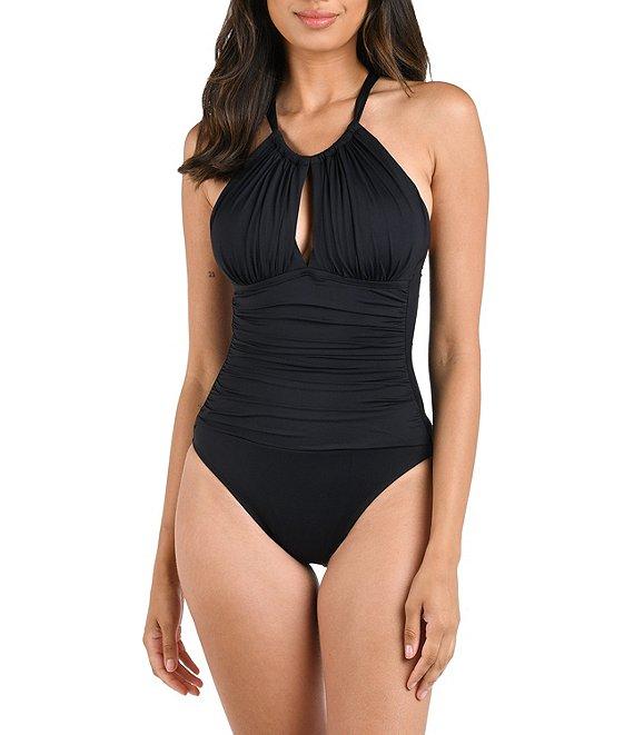 La Blanca Island Goddess High Neck One Piece Swimsuit Product Image