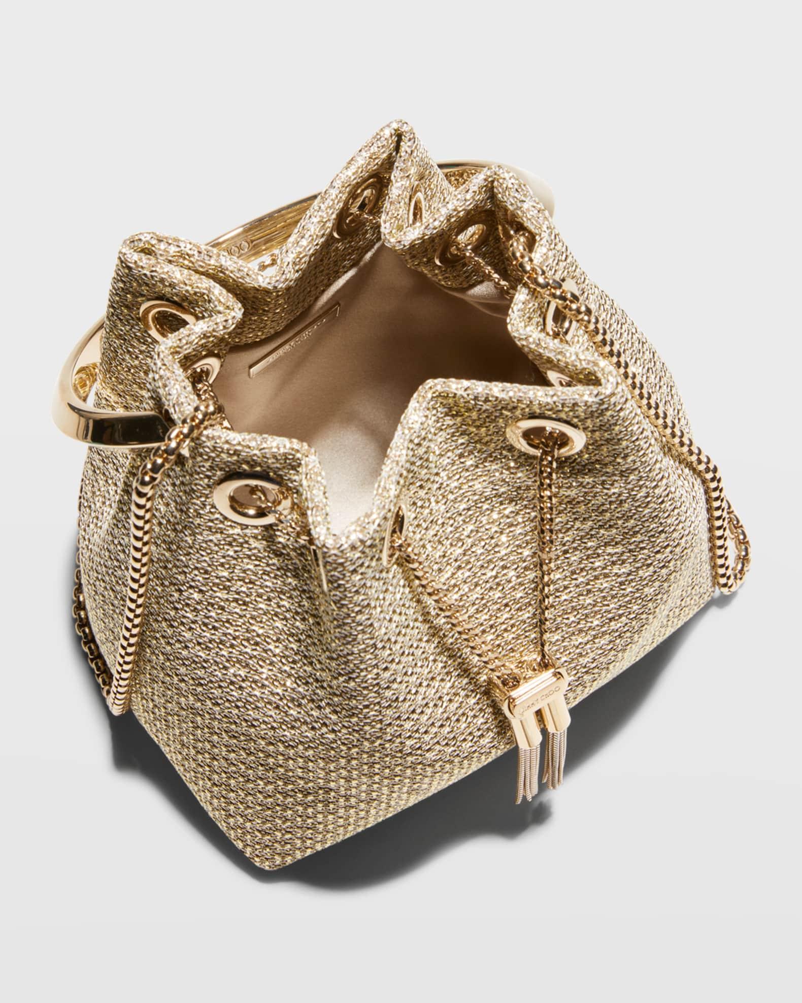 Bon Bon Metallic Top-Handle Bucket Bag Product Image