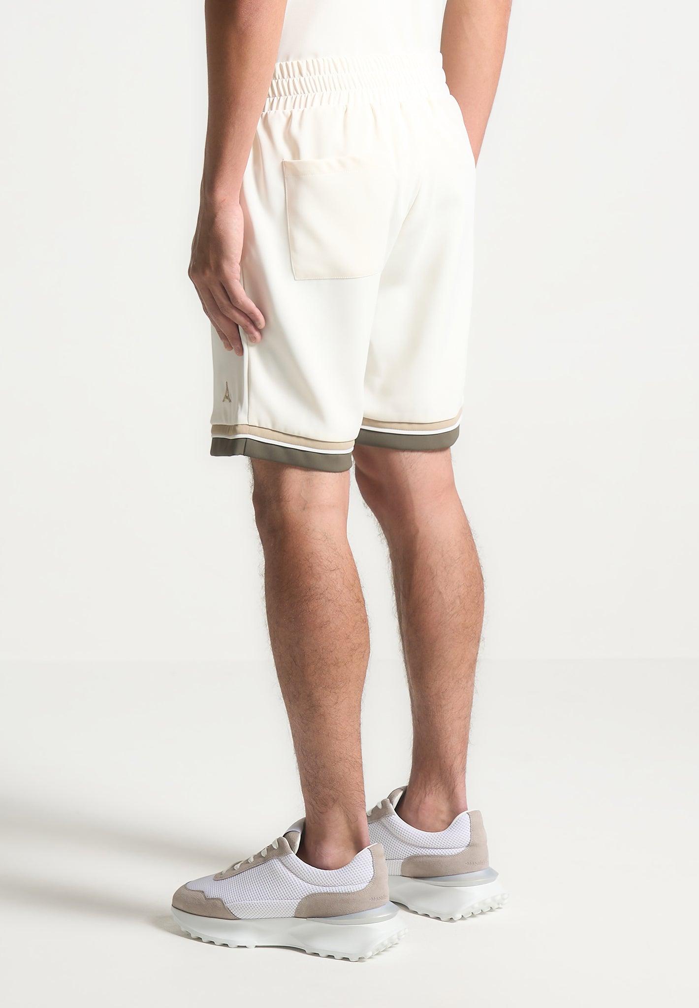 Varsity Shorts - Cream Male Product Image