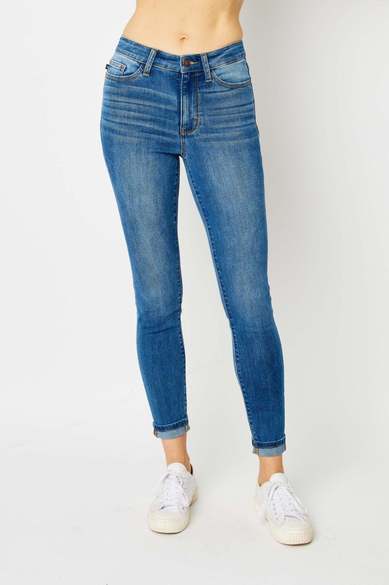 Kaylie Cuffed Skinny Jeans *FS Product Image