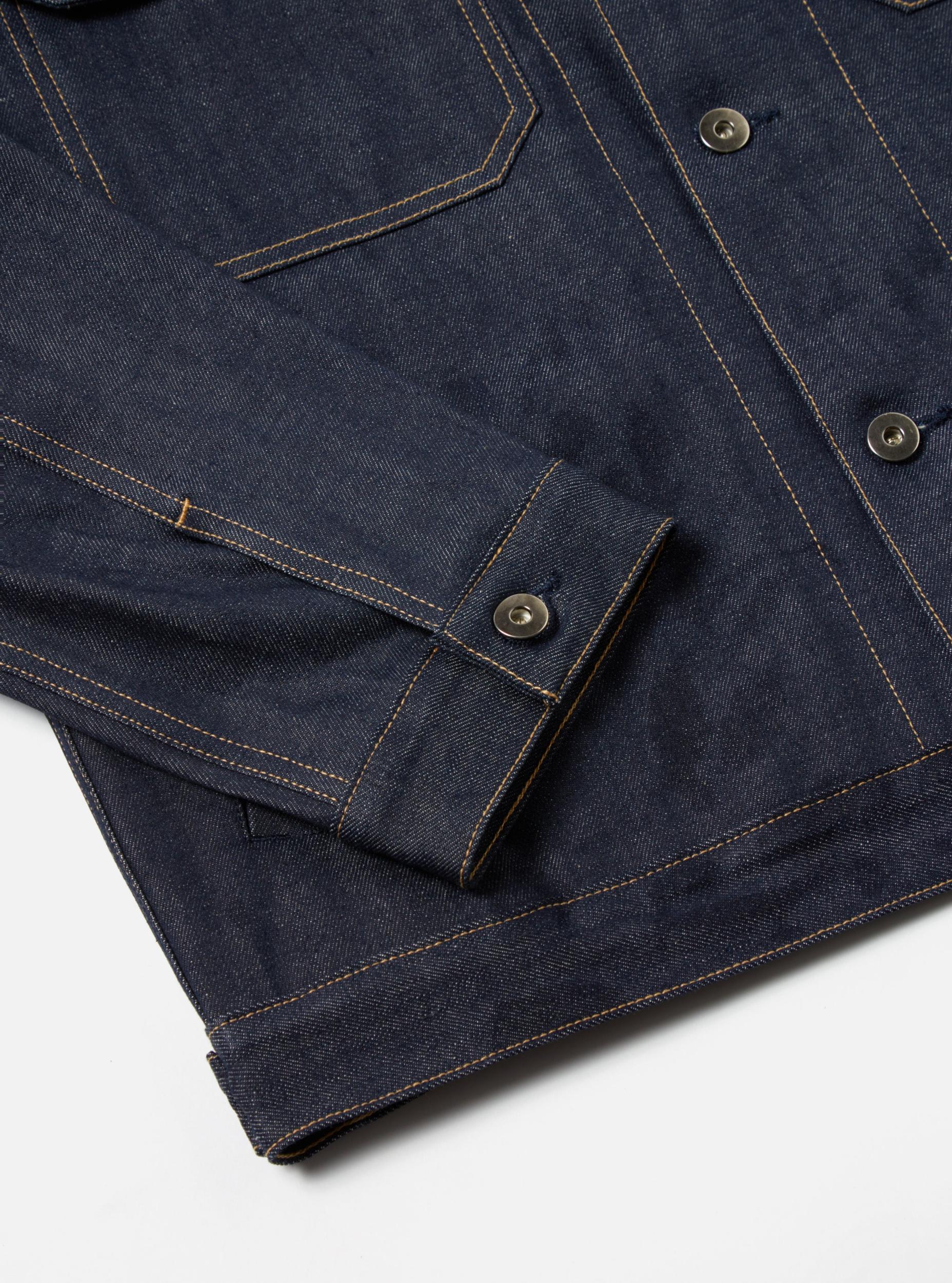 Universal Works Trucker Jacket in Indigo 13oz Selvedge Denim Product Image