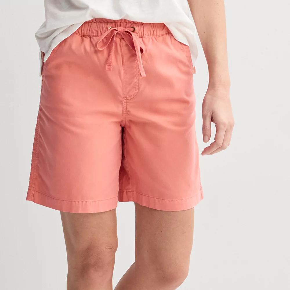 Womens Sonoma Goods For Life Paperbag Waist Bermuda Shorts Product Image