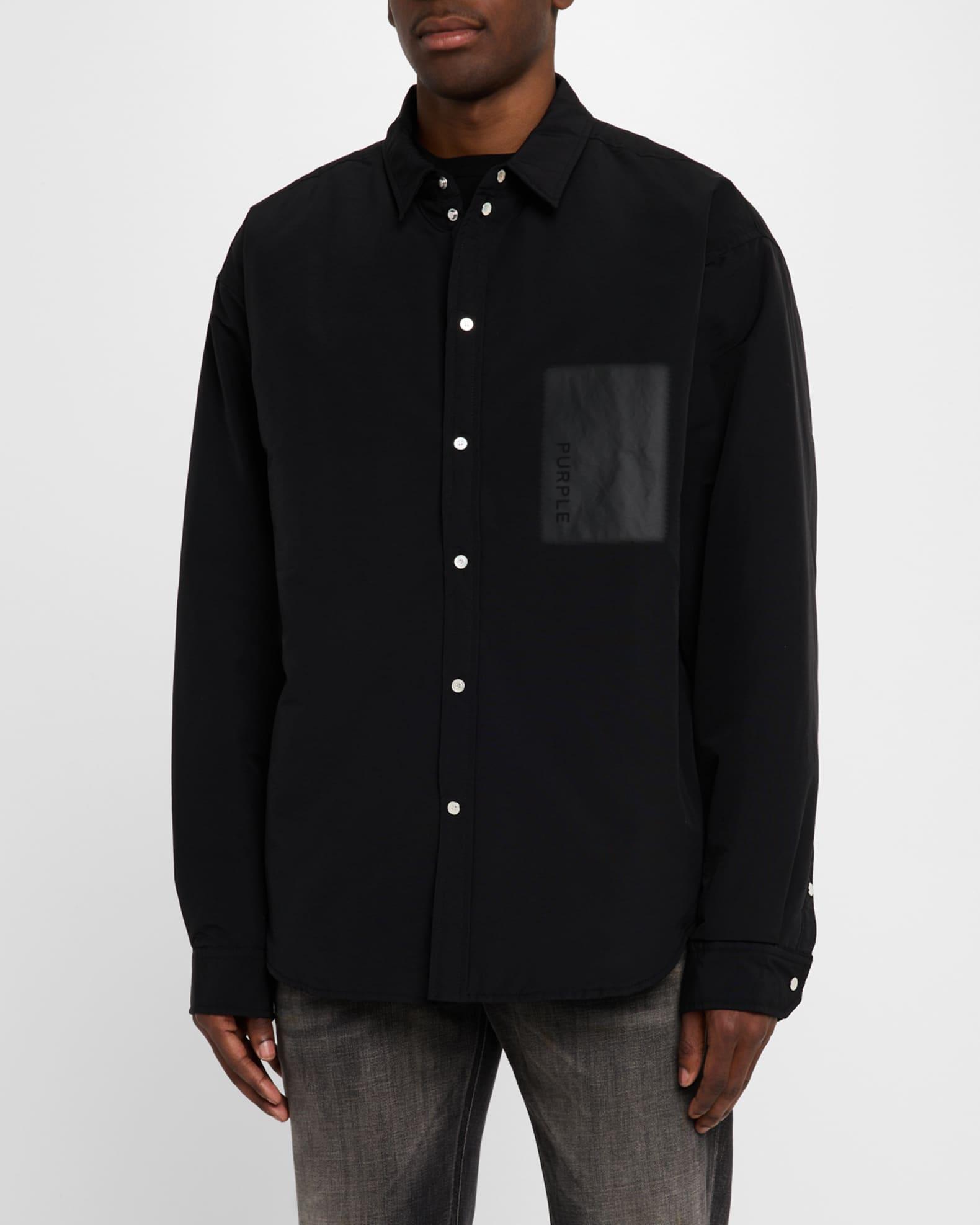 Men's Overshirt with Chest Patch Product Image