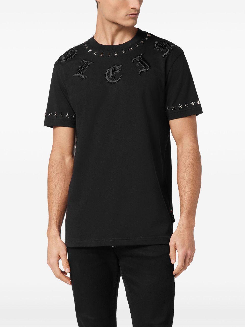 gothic-logo round-neck T-shirt Product Image