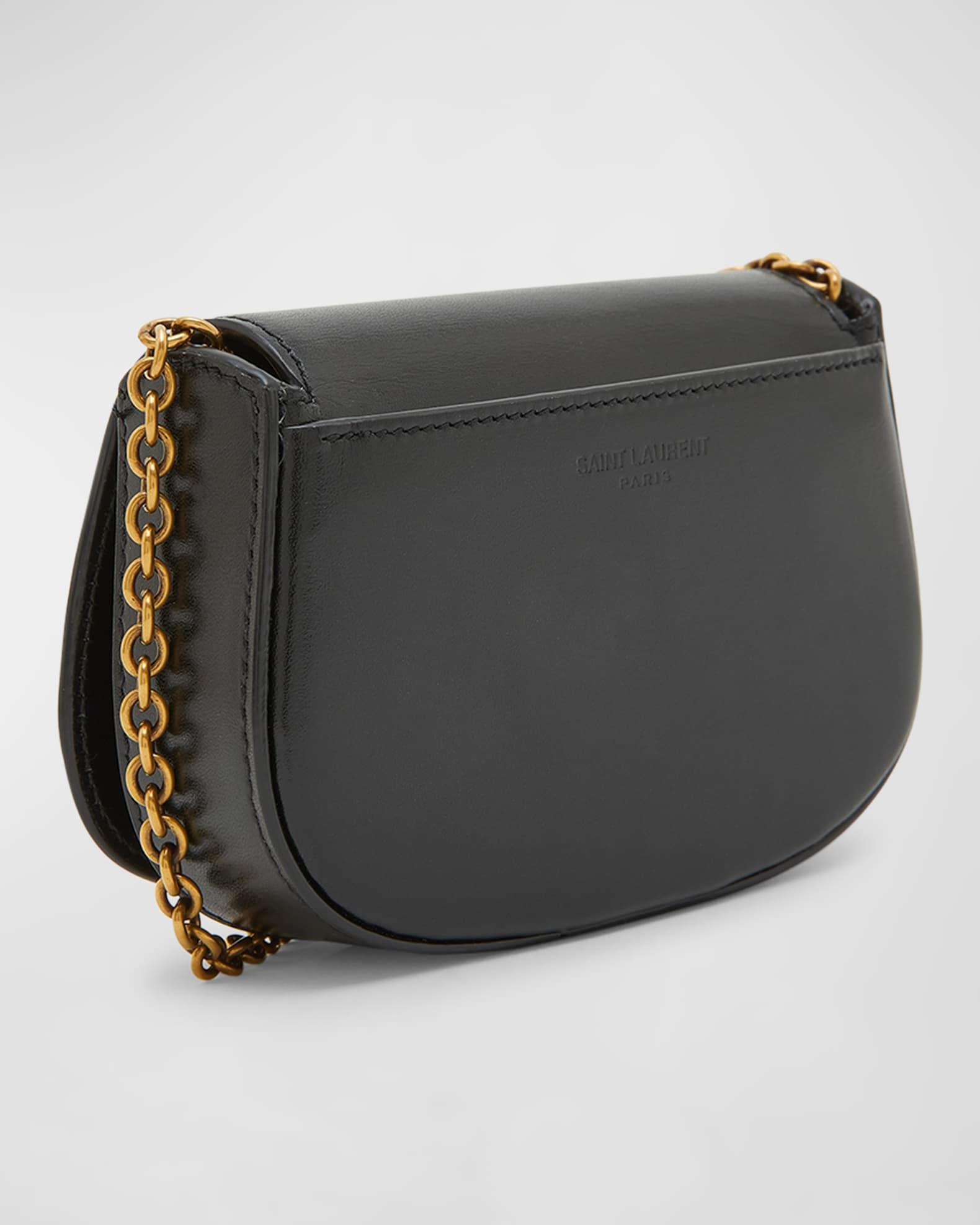 Mini YSL Wallet On Chain in Smooth Leather Product Image