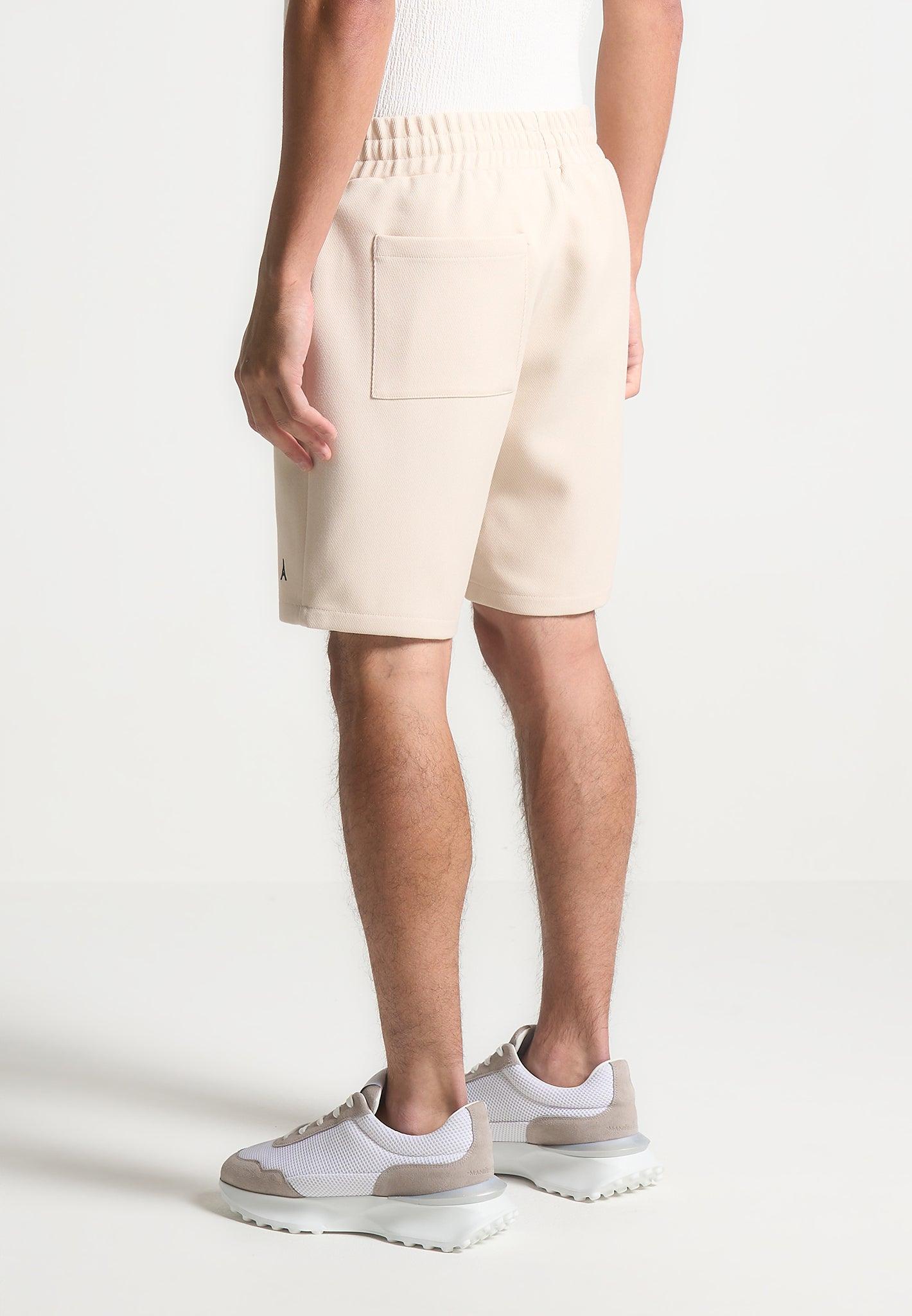 Eiffel Twill Shorts - Cream Male Product Image