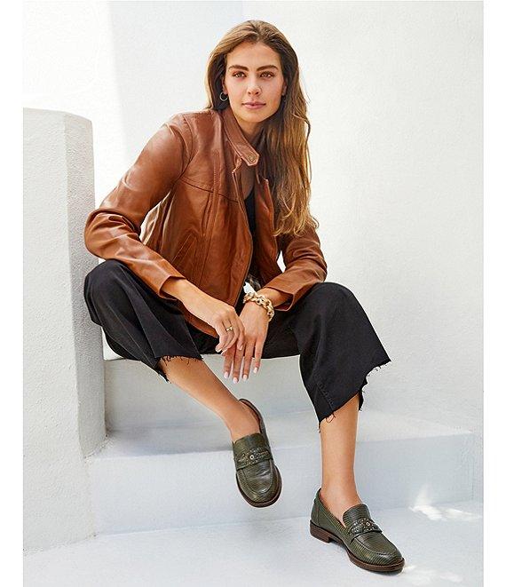 Antonio Melani Alexandra Twill High Rise Wide Leg Raw Hem Cropped Chino Pants Product Image