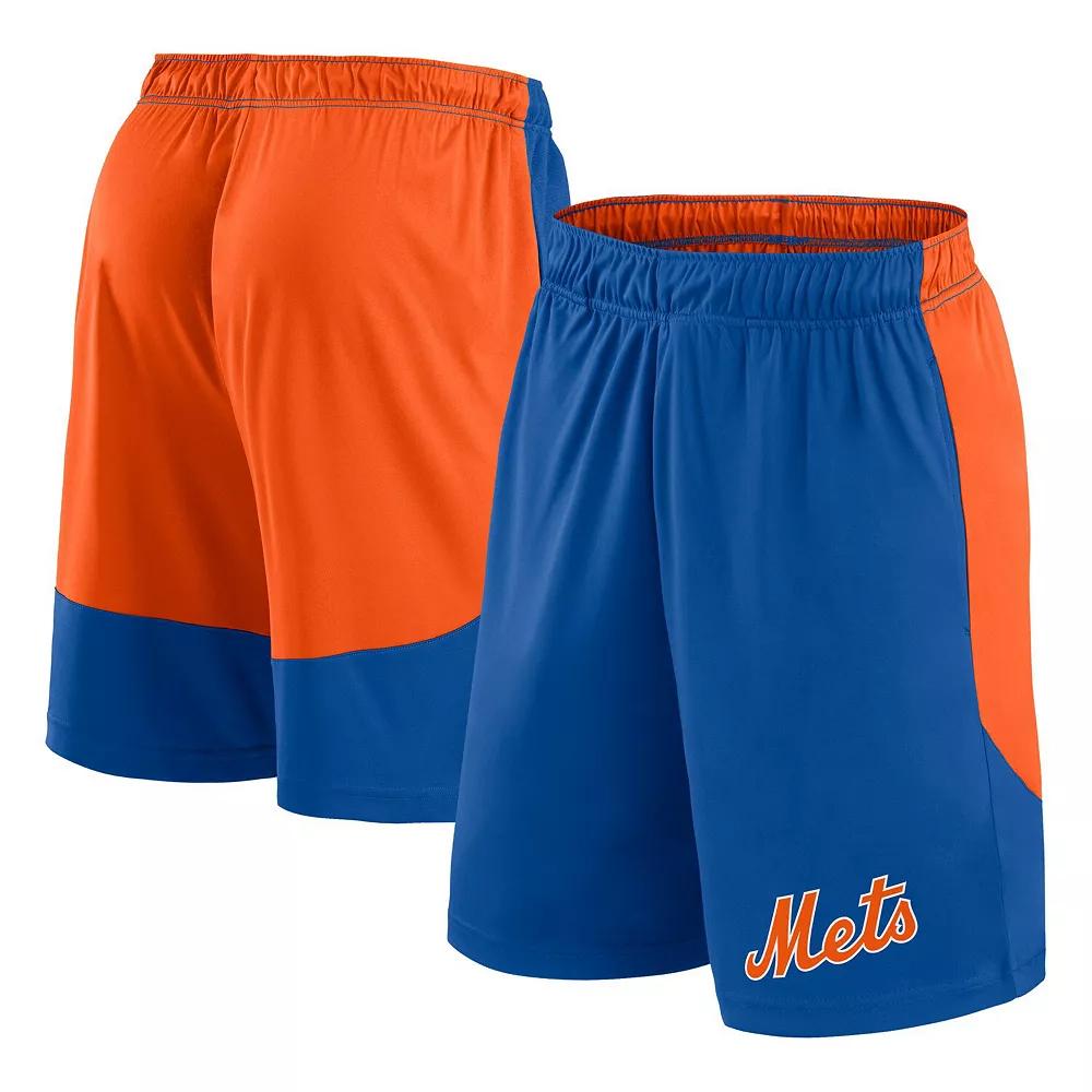 Mens Fanatics Royal/Orange New York Mets Launch Polyester Shorts Product Image