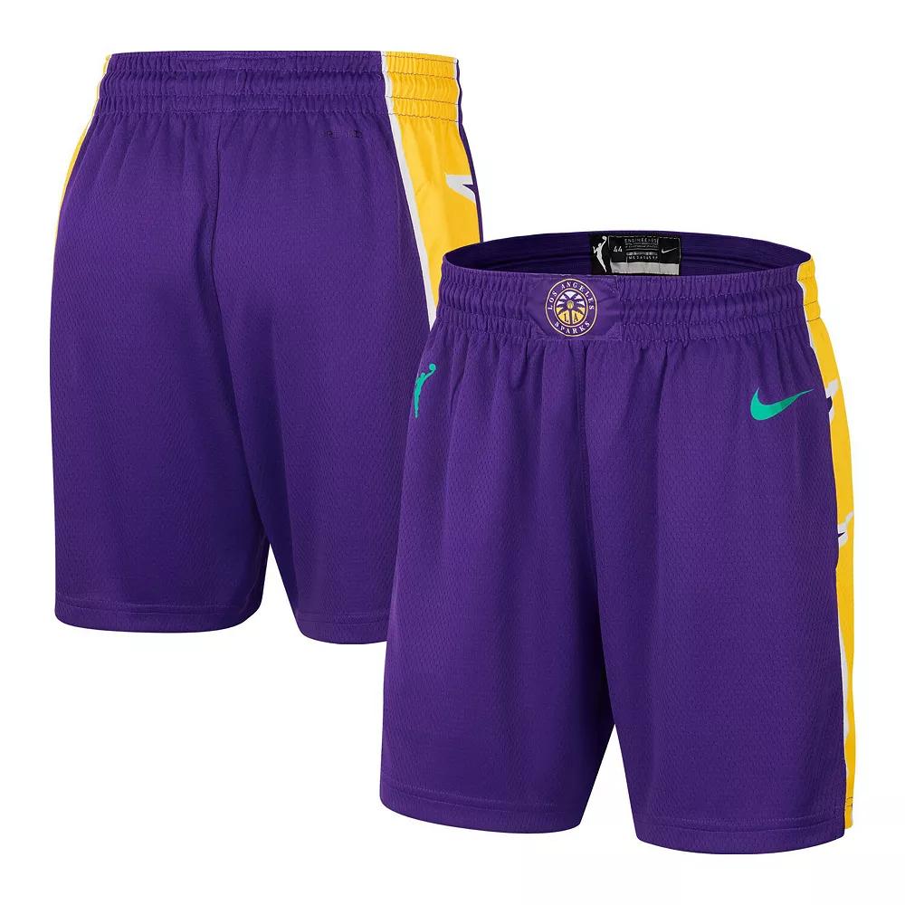 Women's Nike Purple Los Angeles Sparks On-Court Victory Performance Shorts,  Product Image