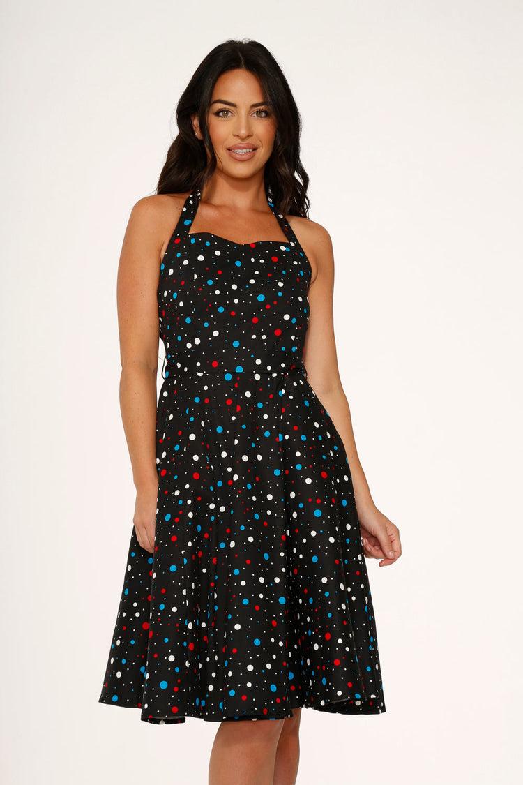 Black Candy Halter Swing Dress Product Image
