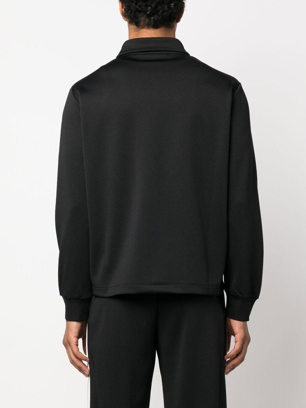 logo-print panelled zip-up jacket Product Image