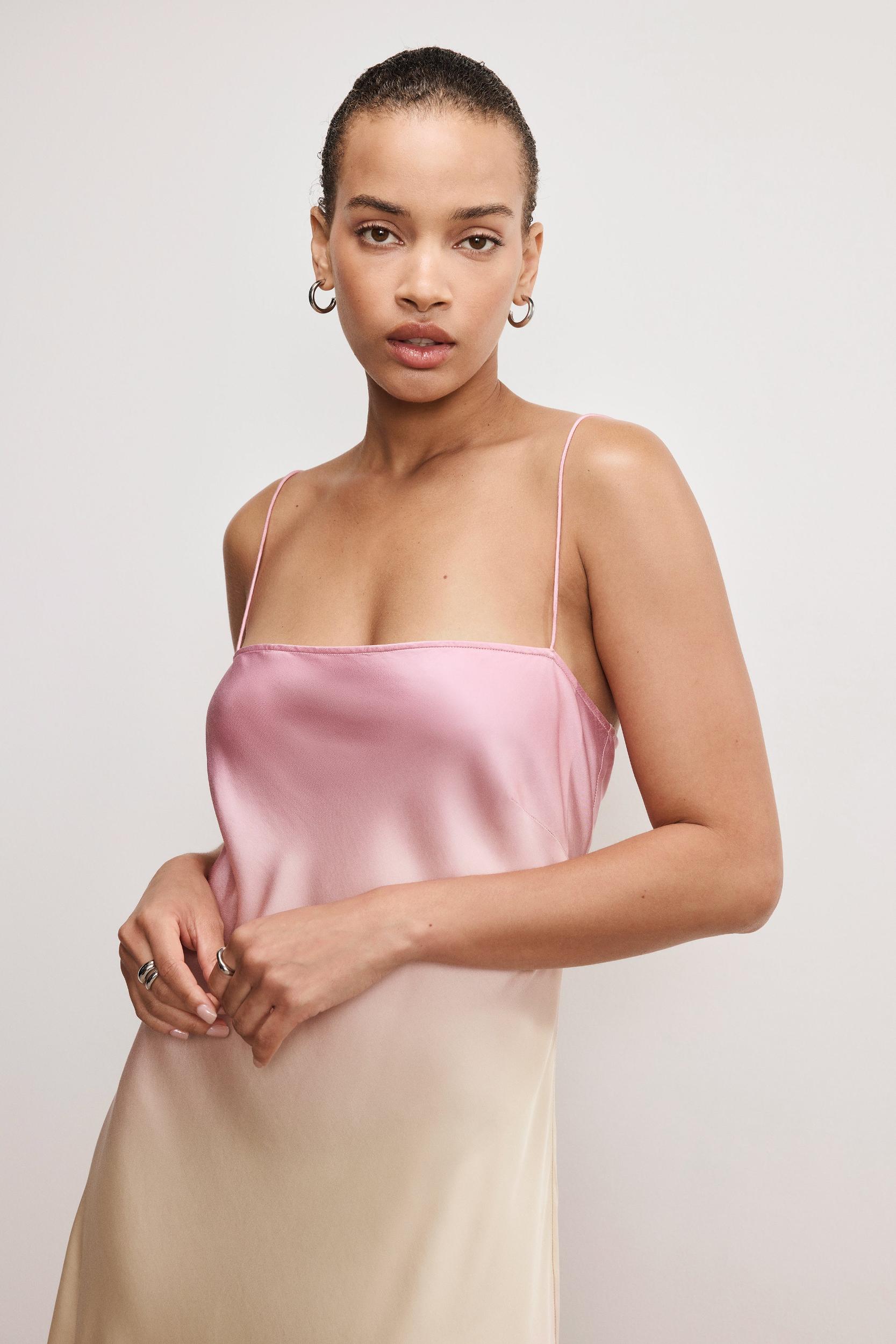 SATIN MINI DRESS | SUNSET GRADIENT004 Product Image