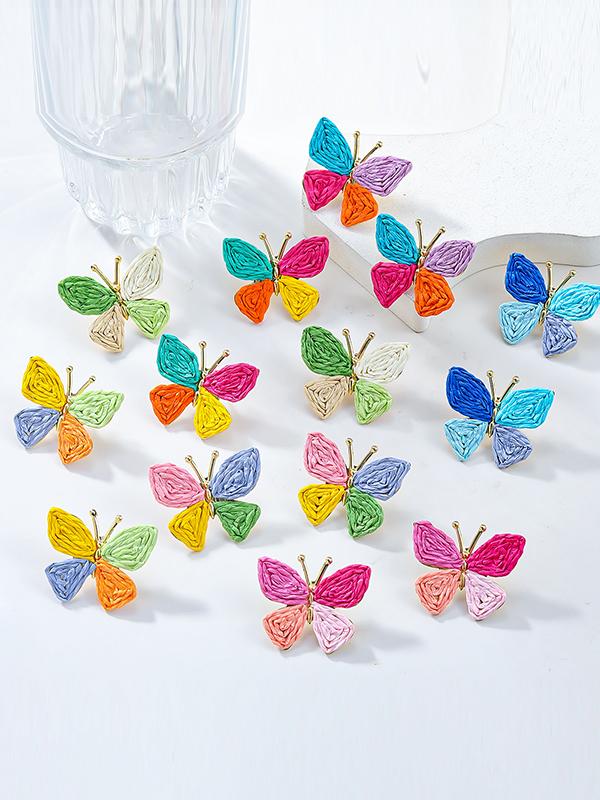 Butterfly Shape Drop Earrings Product Image