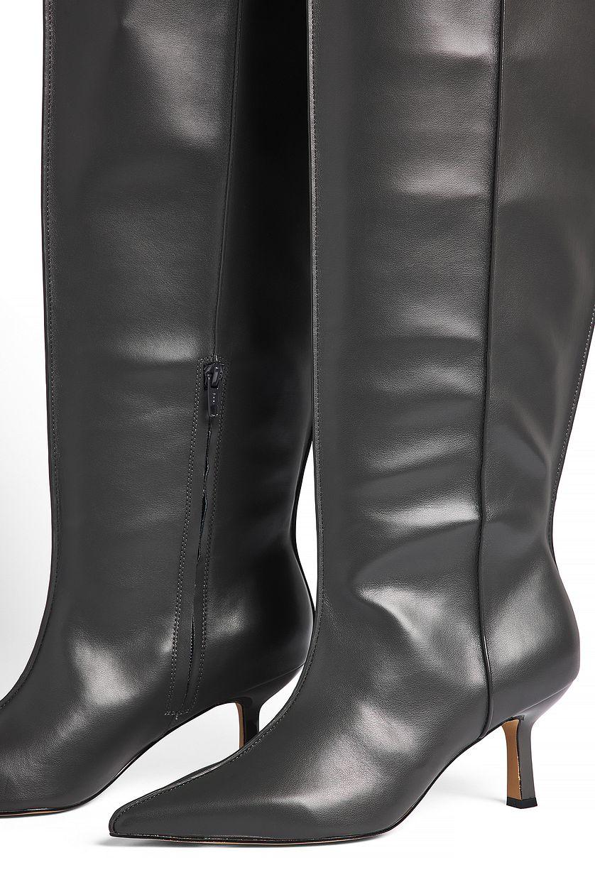 Seam Detail Knee High Boots Product Image