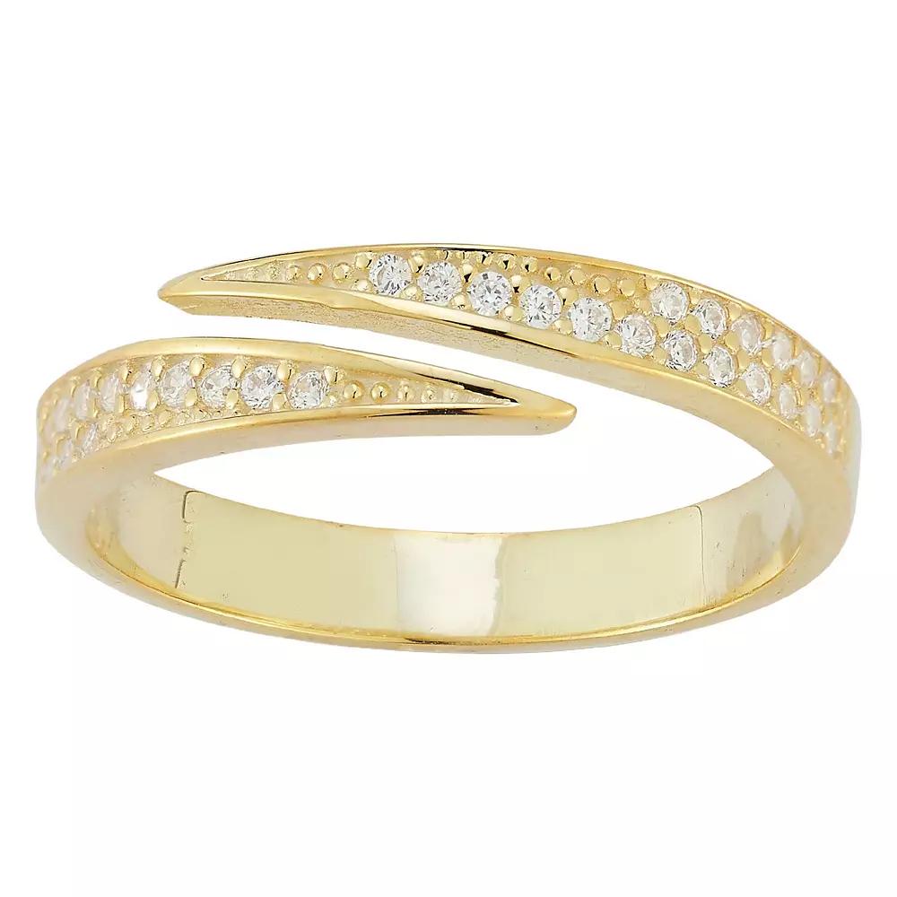 Sunkissed Sterling Cubic Zirconia Heart Signet Ring, Women's,  Product Image