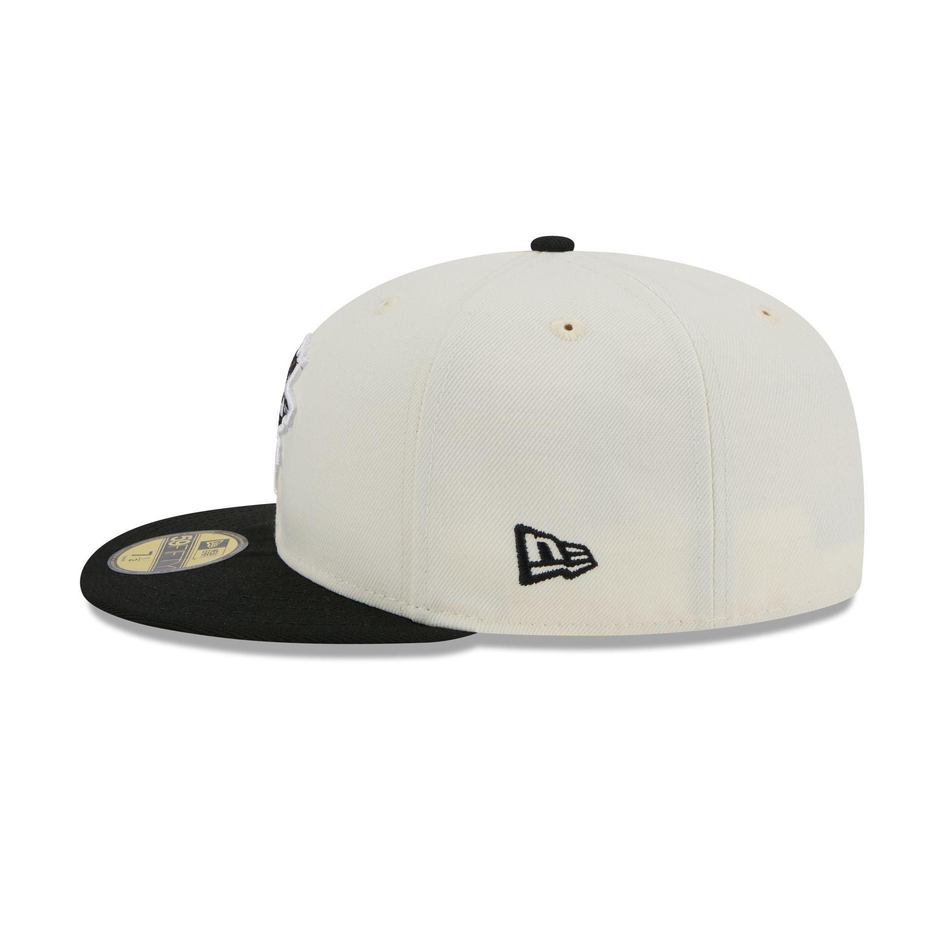 Pittsburgh Penguins Chrome White 59FIFTY Fitted Hat Male Product Image