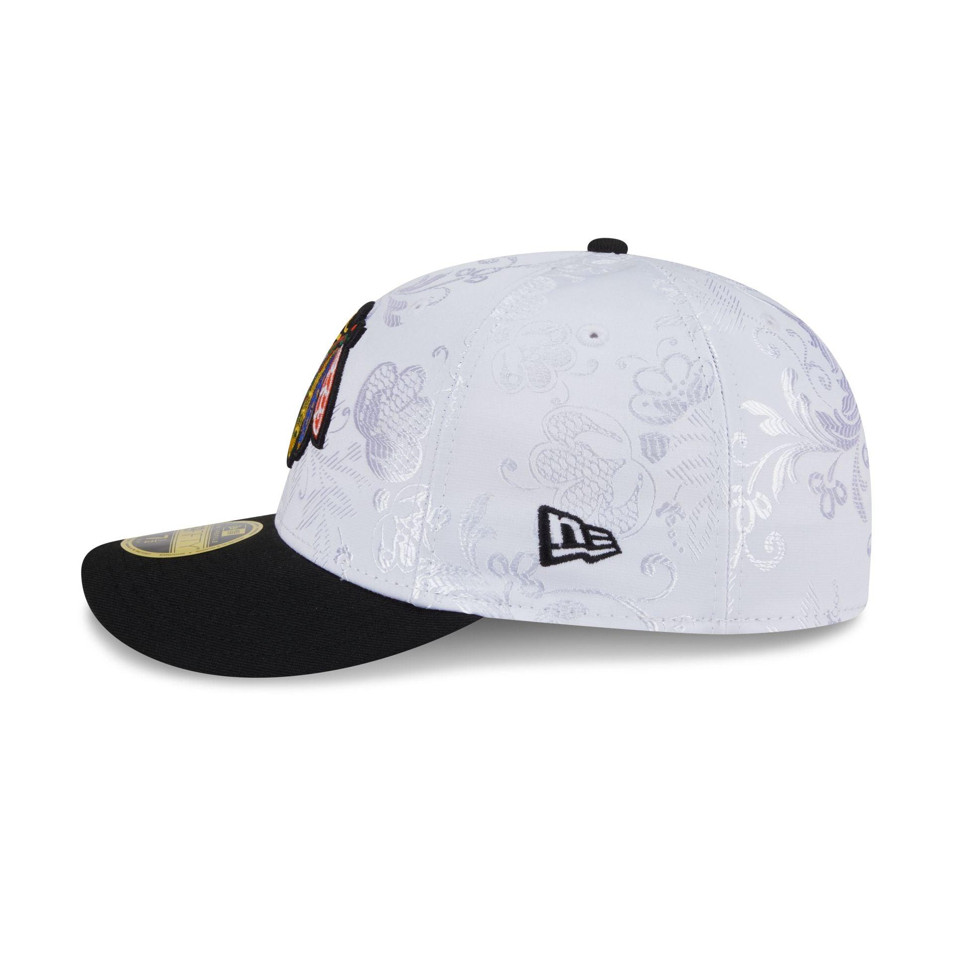 Boston Bruins Floral Shine Low Profile 59FIFTY Fitted Hat Male Product Image