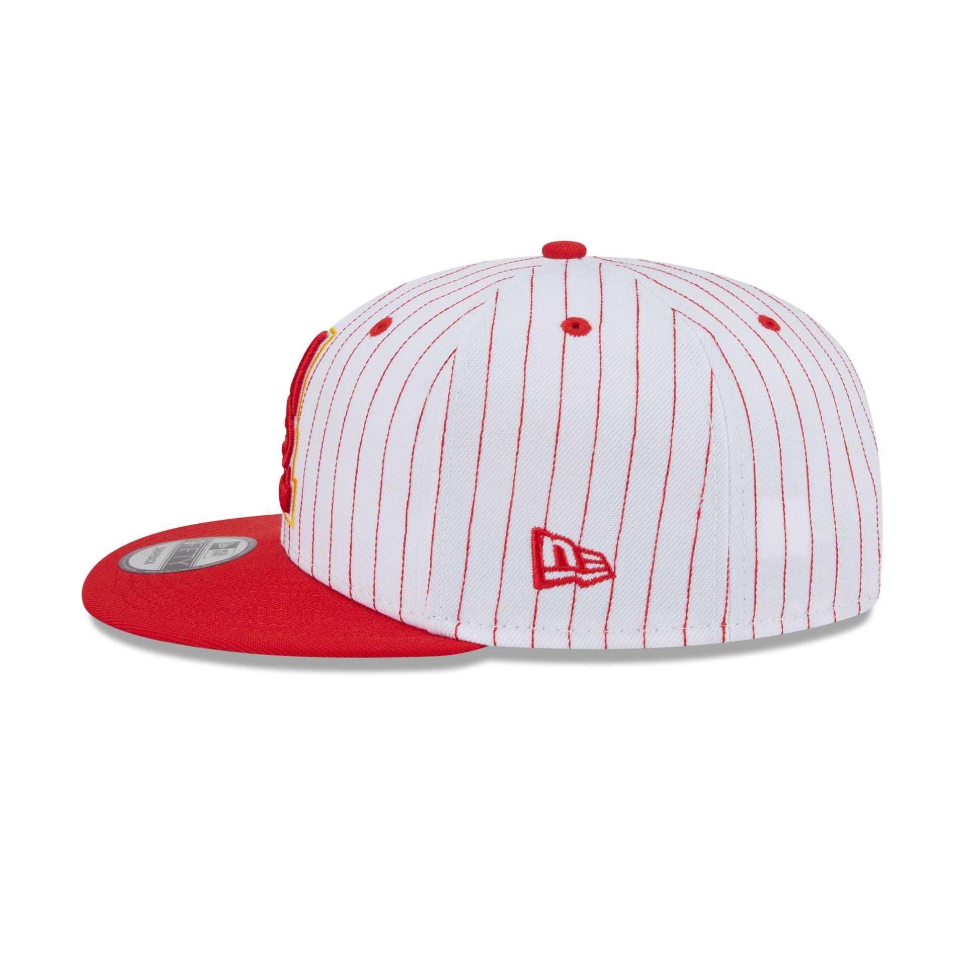 Atlanta Hawks Deceptor Pinstripe 9FIFTY Snapback Hat Male Product Image