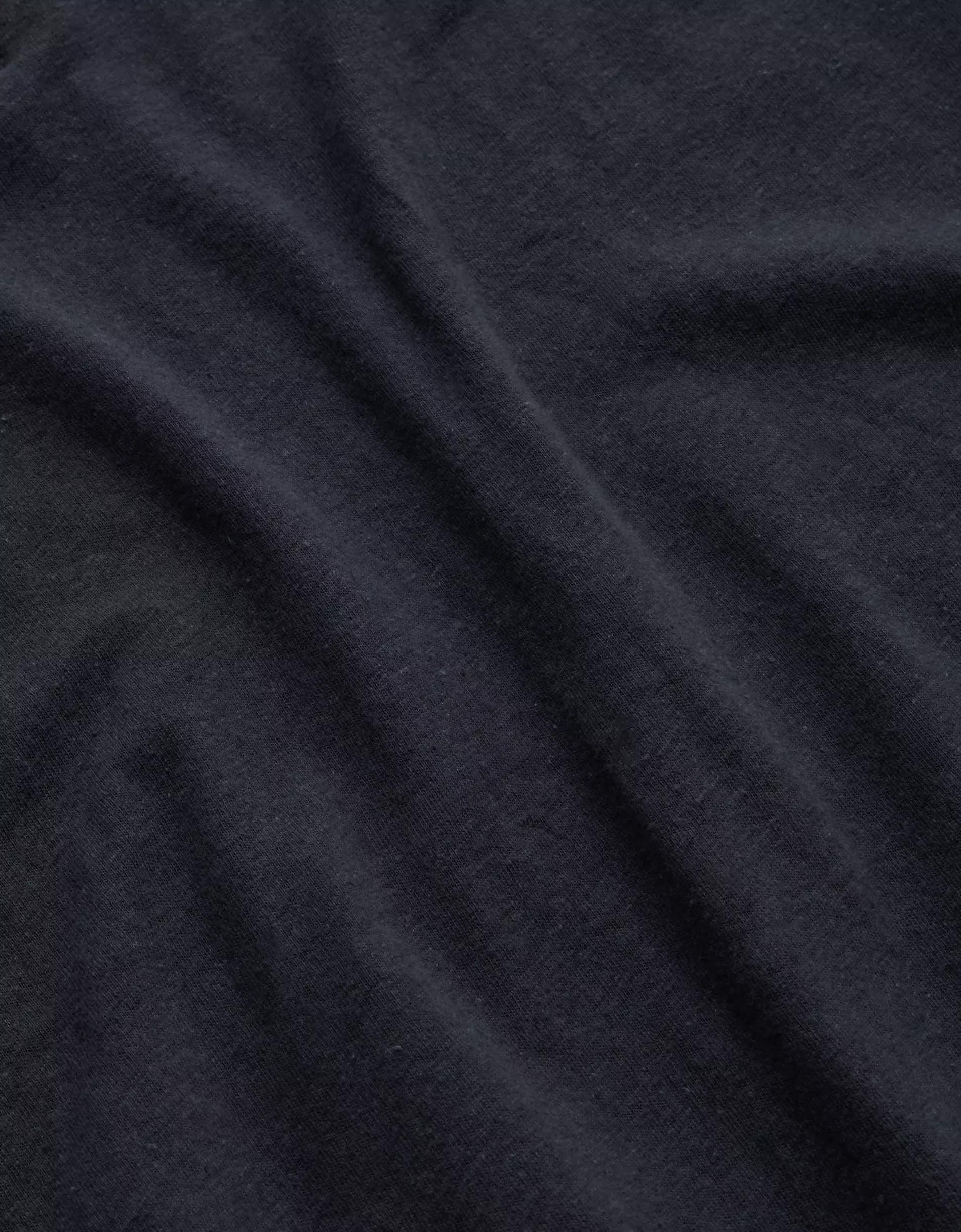 AE77 Premium Linen-Blend Polo Shirt Product Image