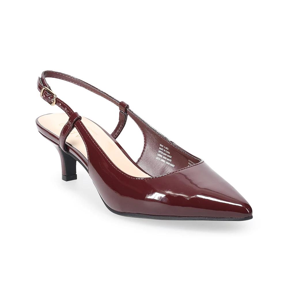 Apt. 9 Keerah Womens Slingback Kitten Heels Red Product Image