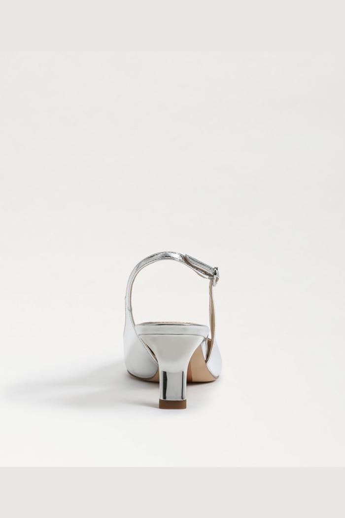 Bianka Slingback Pump - Soft Silver Patent Product Image