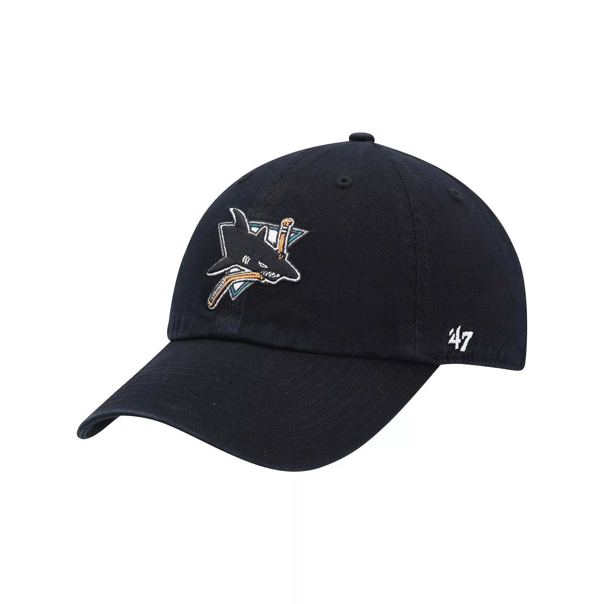 Women's '47 Black San Jose Sharks Clean Up Adjustable Hat, Sks Black Product Image