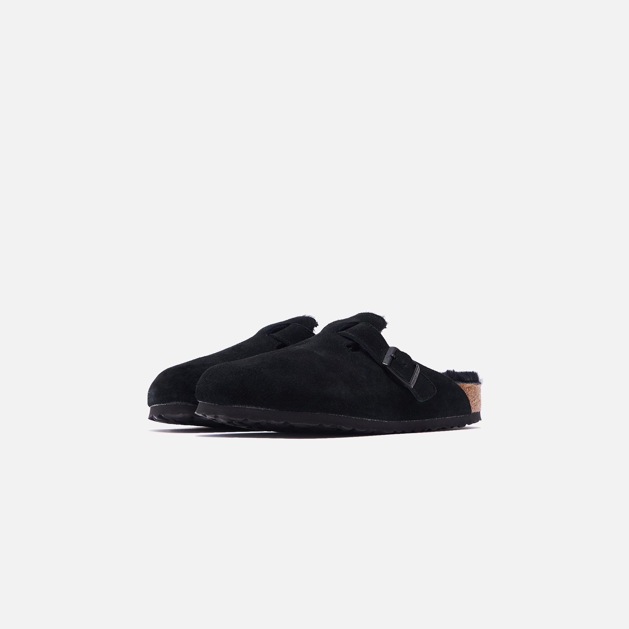 Birkenstock Boston Shearling - Black Male Product Image