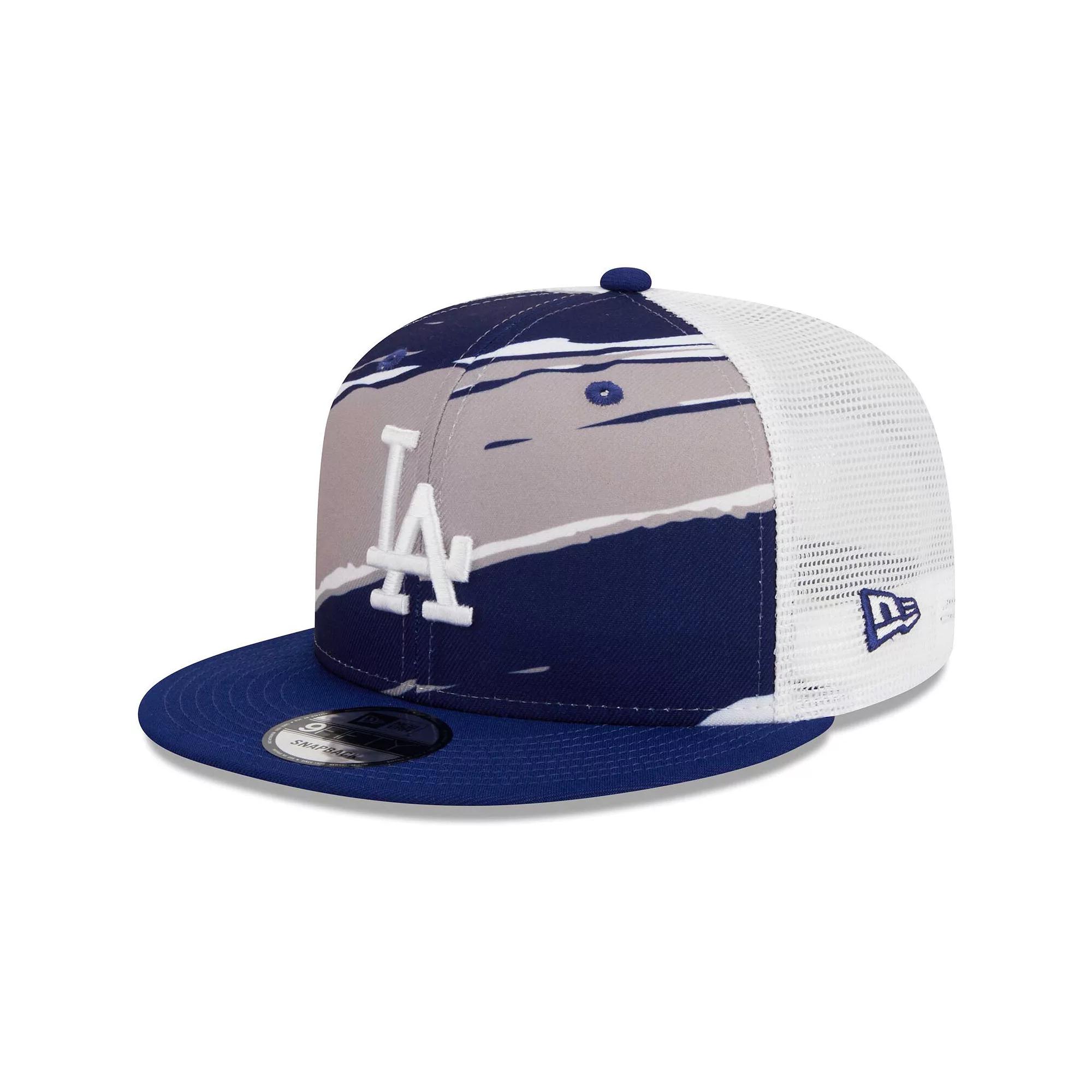 Men's New Era Royal Los Angeles Dodgers Tear Trucker 9FIFTY Snapback Hat, Blue Product Image