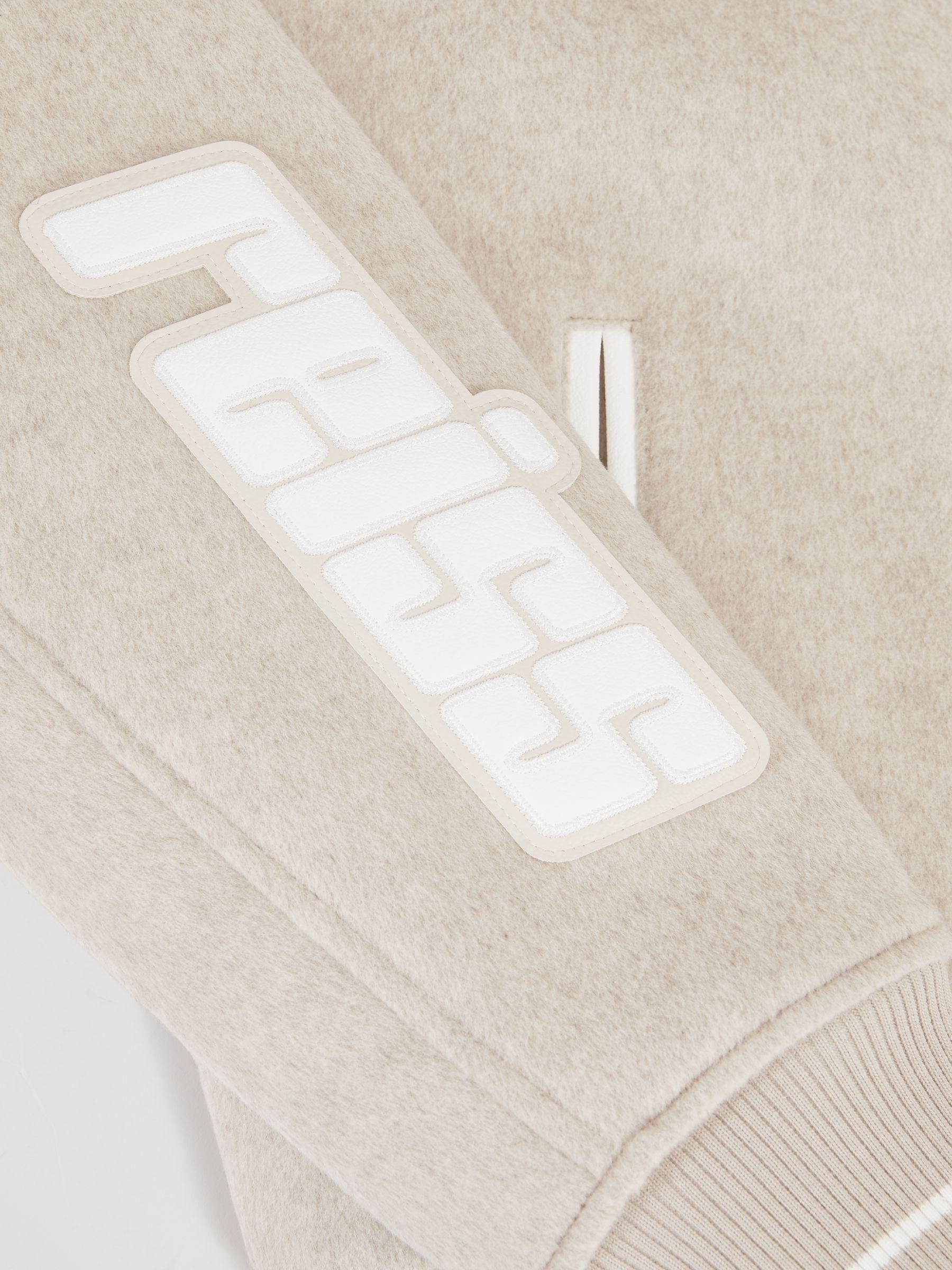 McLaren F1 Team Brushed Bomber Jacket in Oatmeal Melange Product Image