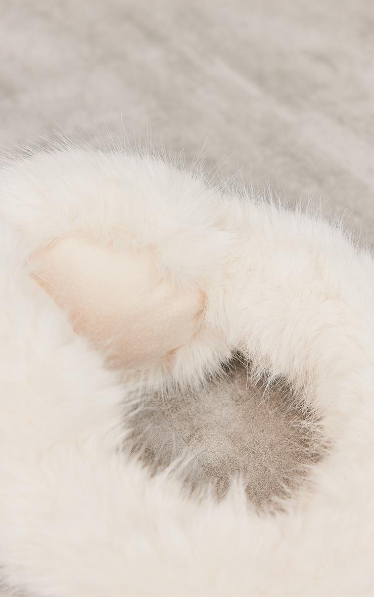 Cream Fluffy Ear Muffs Product Image