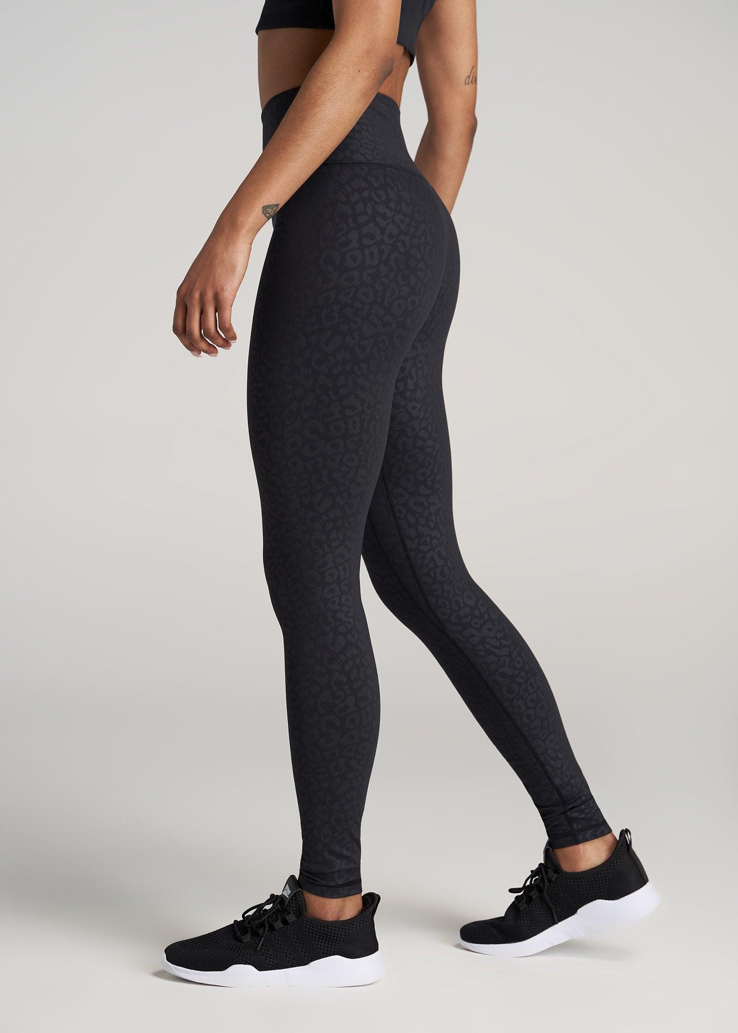 Balance High-Rise Leggings for Tall Women in Black Cheetah Print Product Image