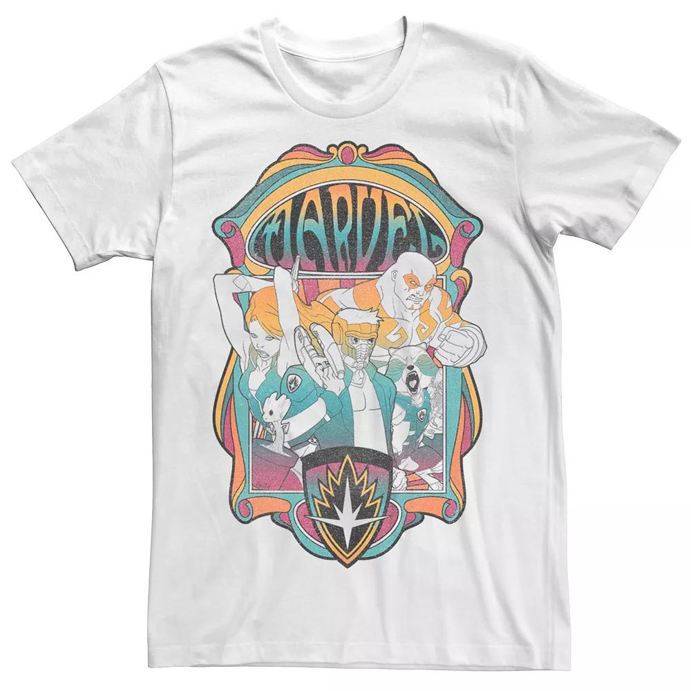Big & Tall Marvel Guardians of the Galaxy Retro Group Shot Graphic Tee, Men's,  Product Image