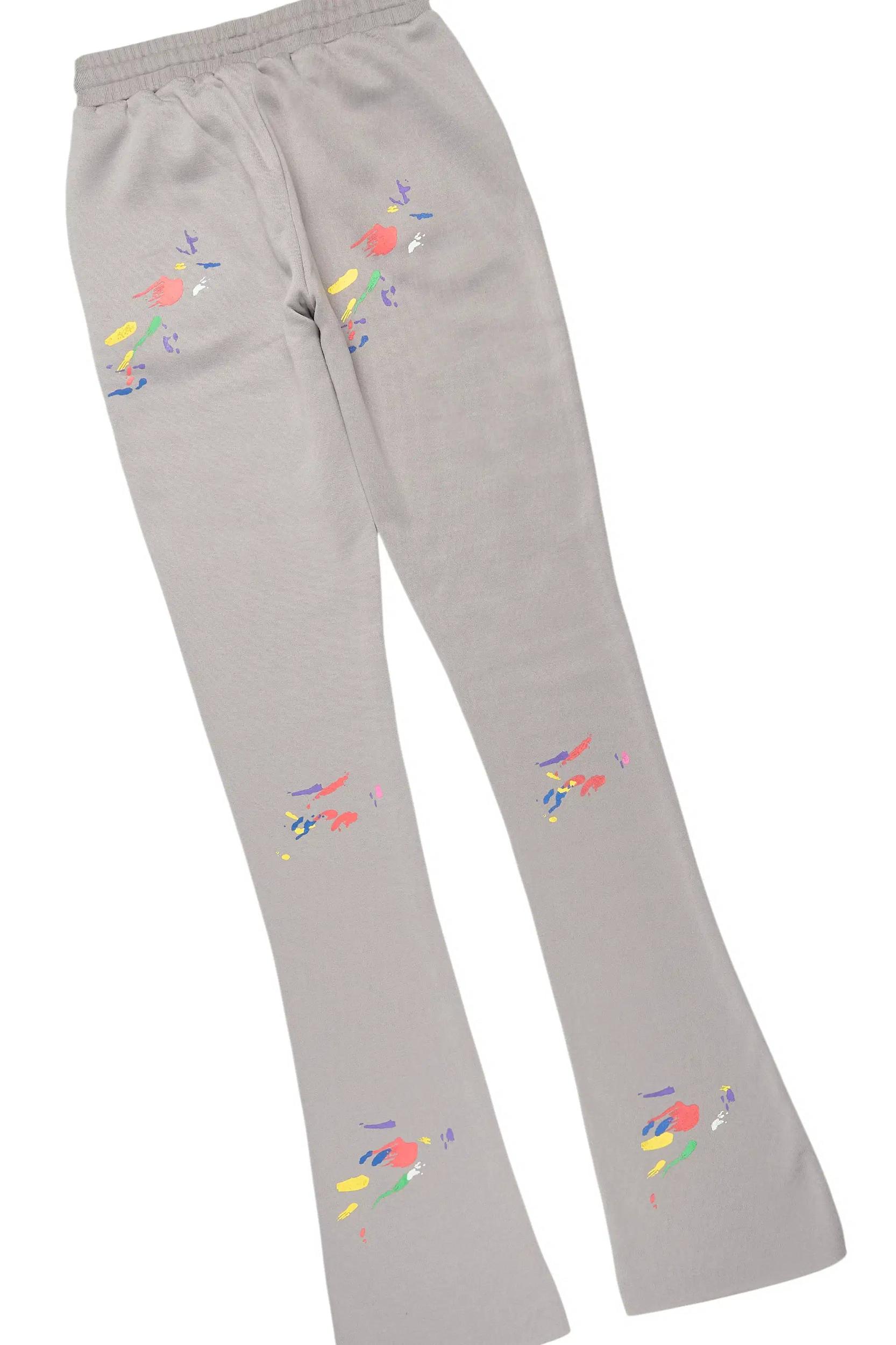 Kristiane Grey Crop Super Stacked Trackset Female Product Image