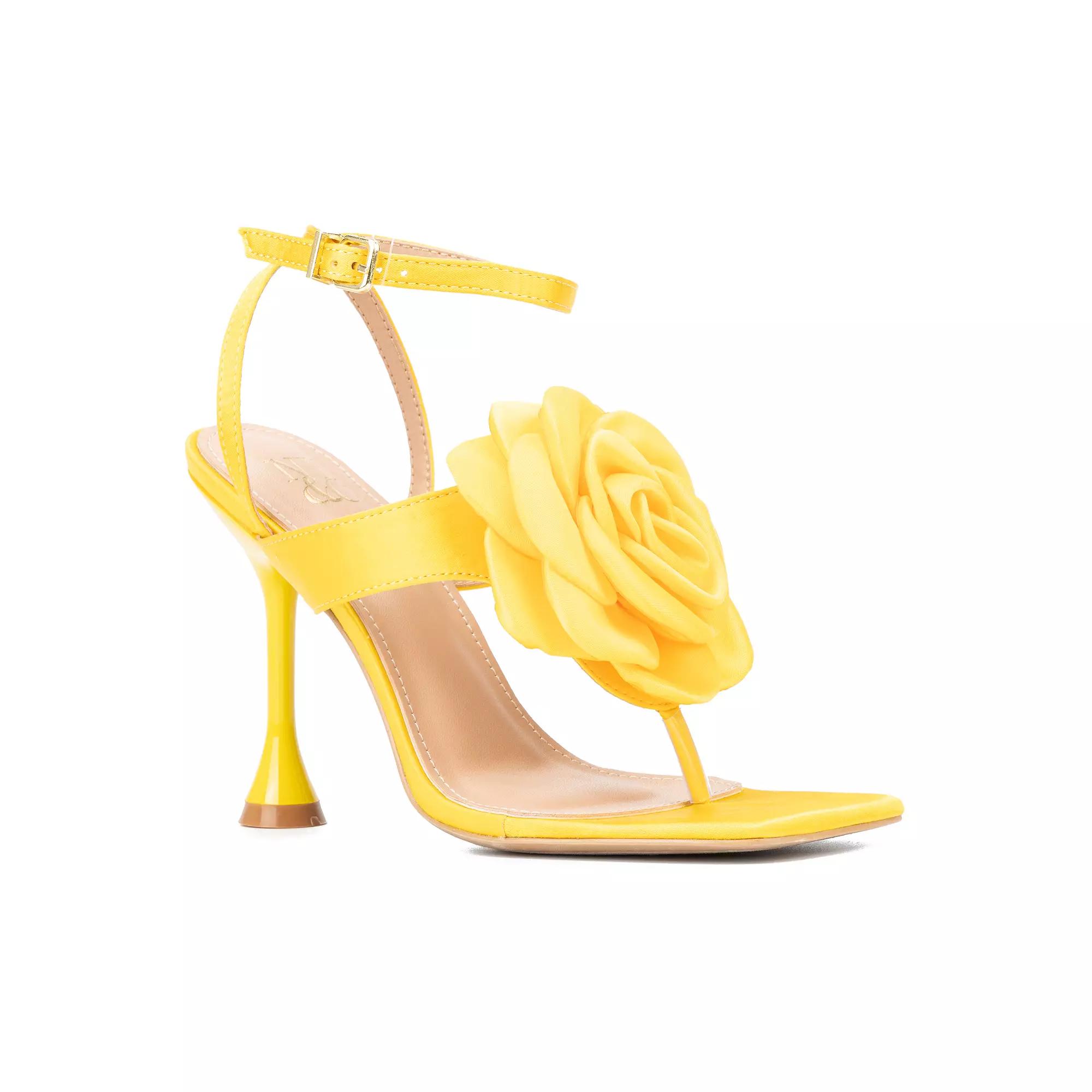 New York & Company Peony Women's Floral Heels, Size: 6, Pink Product Image