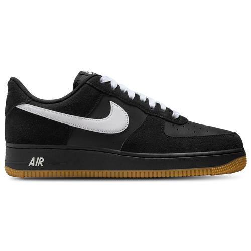 Nike Mens Nike AF1 07 LV8 1 - Mens Running Shoes Black/Gum/White Product Image