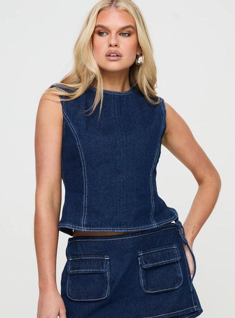 Countryside Top Denim Product Image