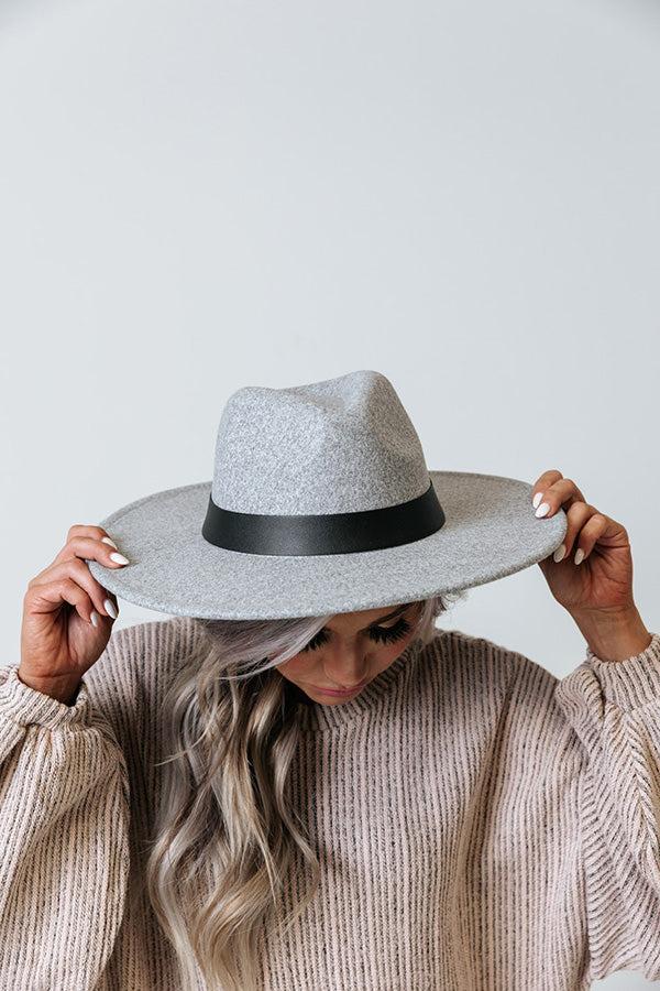 Sweetheart In The City Fedora in Grey Product Image