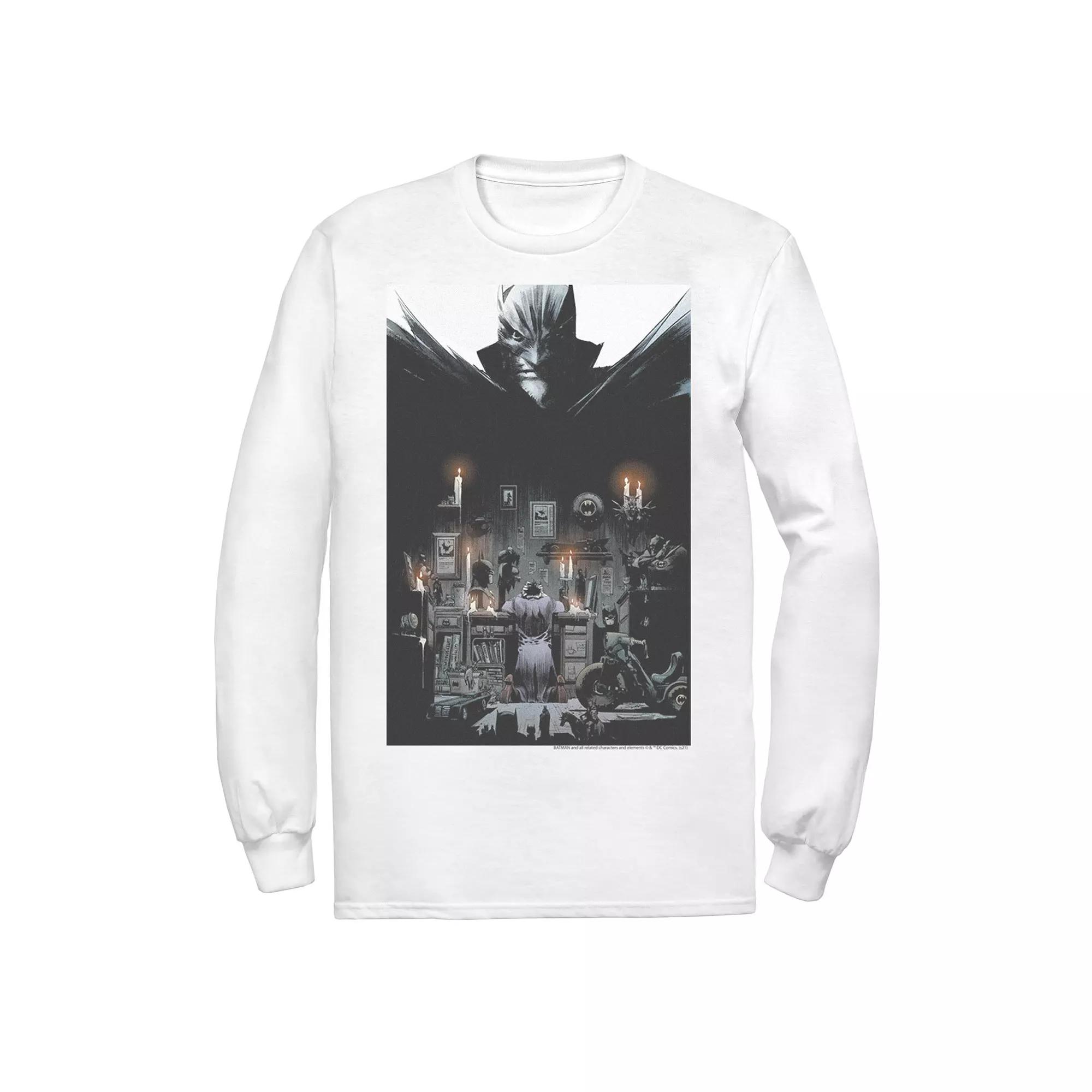 Men's Batman Joker's Hideout Poster Tee, Size: XXL, White Product Image