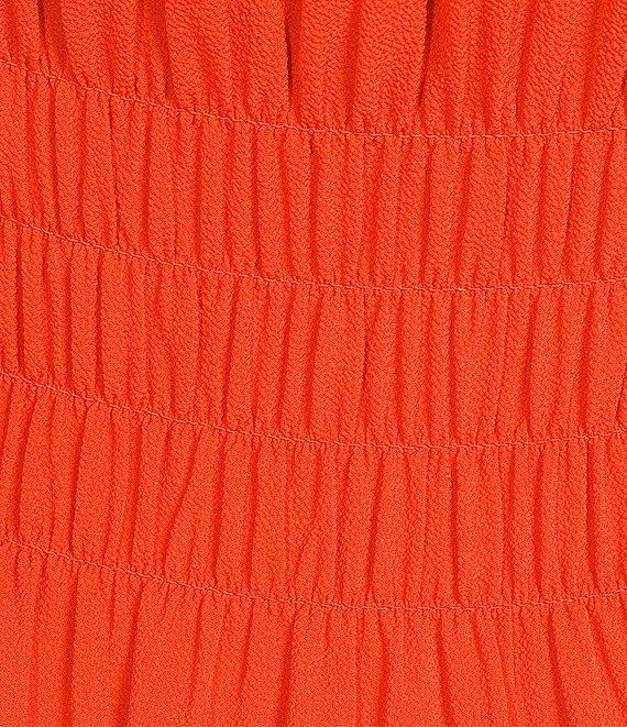 Alex Marie Bentley Pebble Crepe Scoop Neck Sleeveless Maxi Dress Product Image