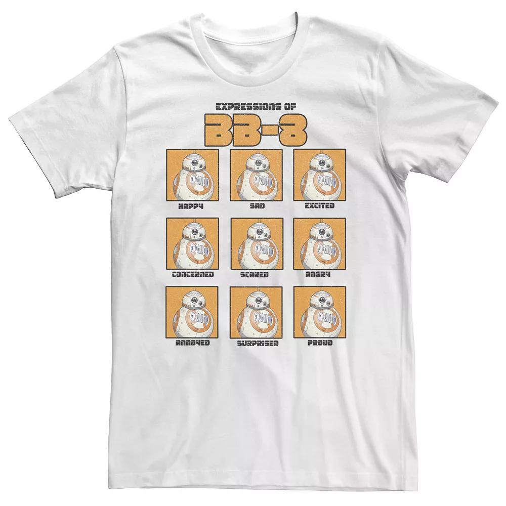Big & Tall Star Wars The Expressions Of BB-8 Tee, Men's,  Product Image