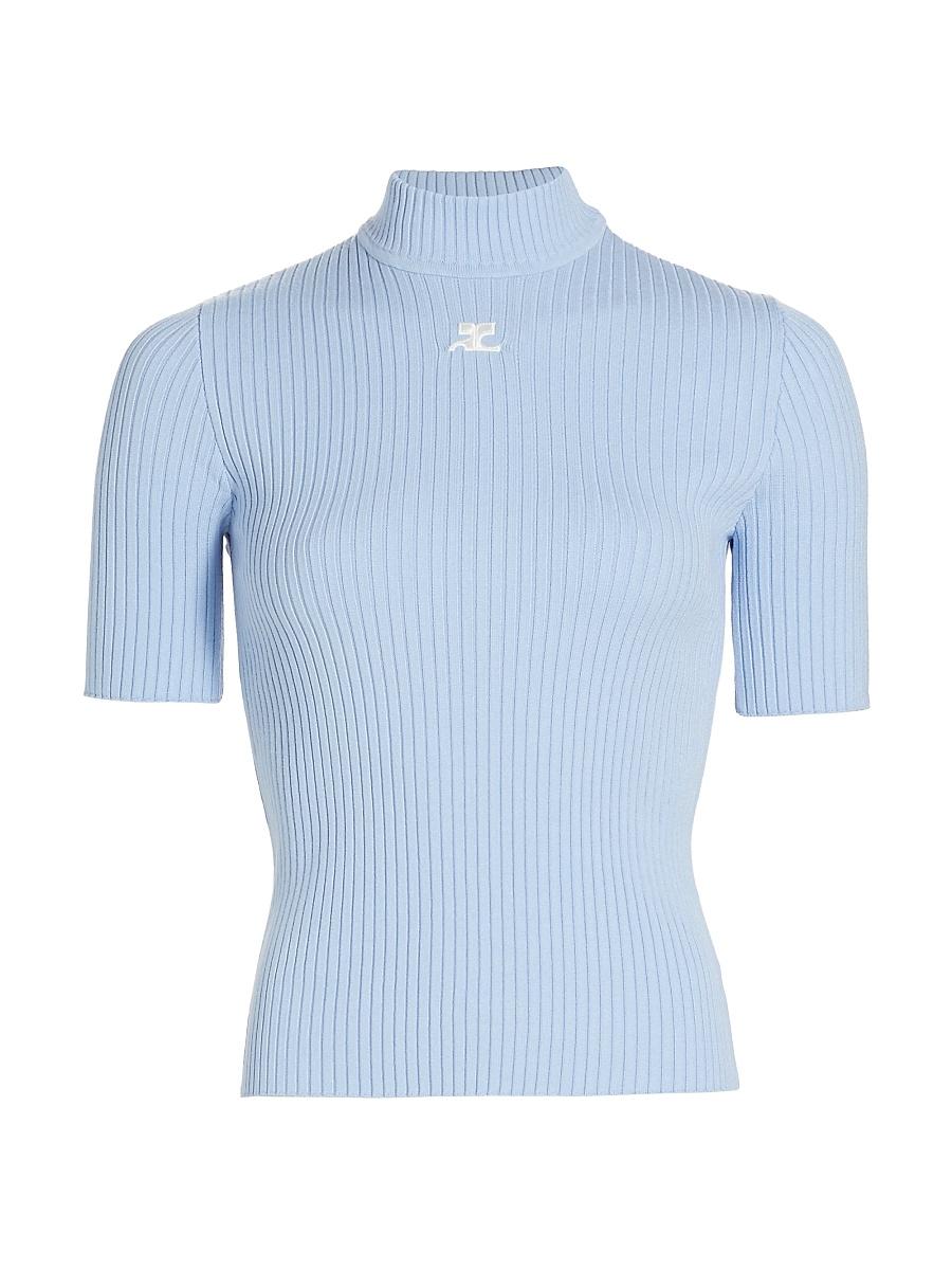 Womens Reedition Rib-Knit Blouse Product Image